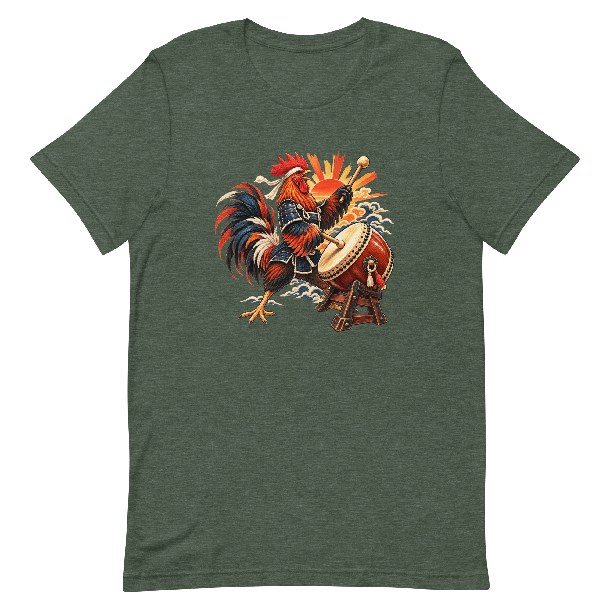 Rooster Samurai Taiko Drum Japanese Art, Japanese Art Tee, Mythology Gift - Image 22