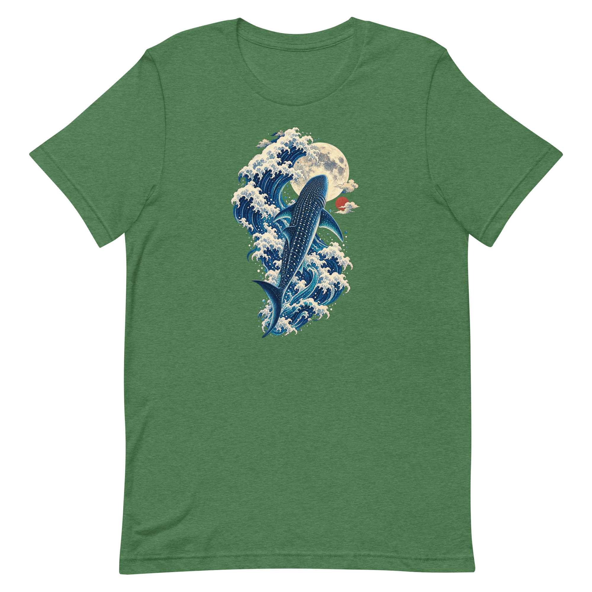 Whale Shark Great Wave Moon Japanese Art, Japanese Art Tee, Mythology Gift - Image 90