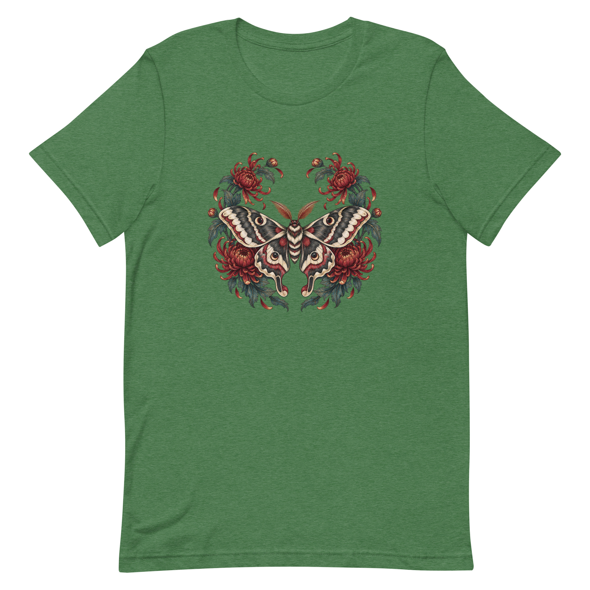 Japanese Moth Chrysanthemum Enso Ink Art, Japanese Art Tee, Mythology Gift - Image 92
