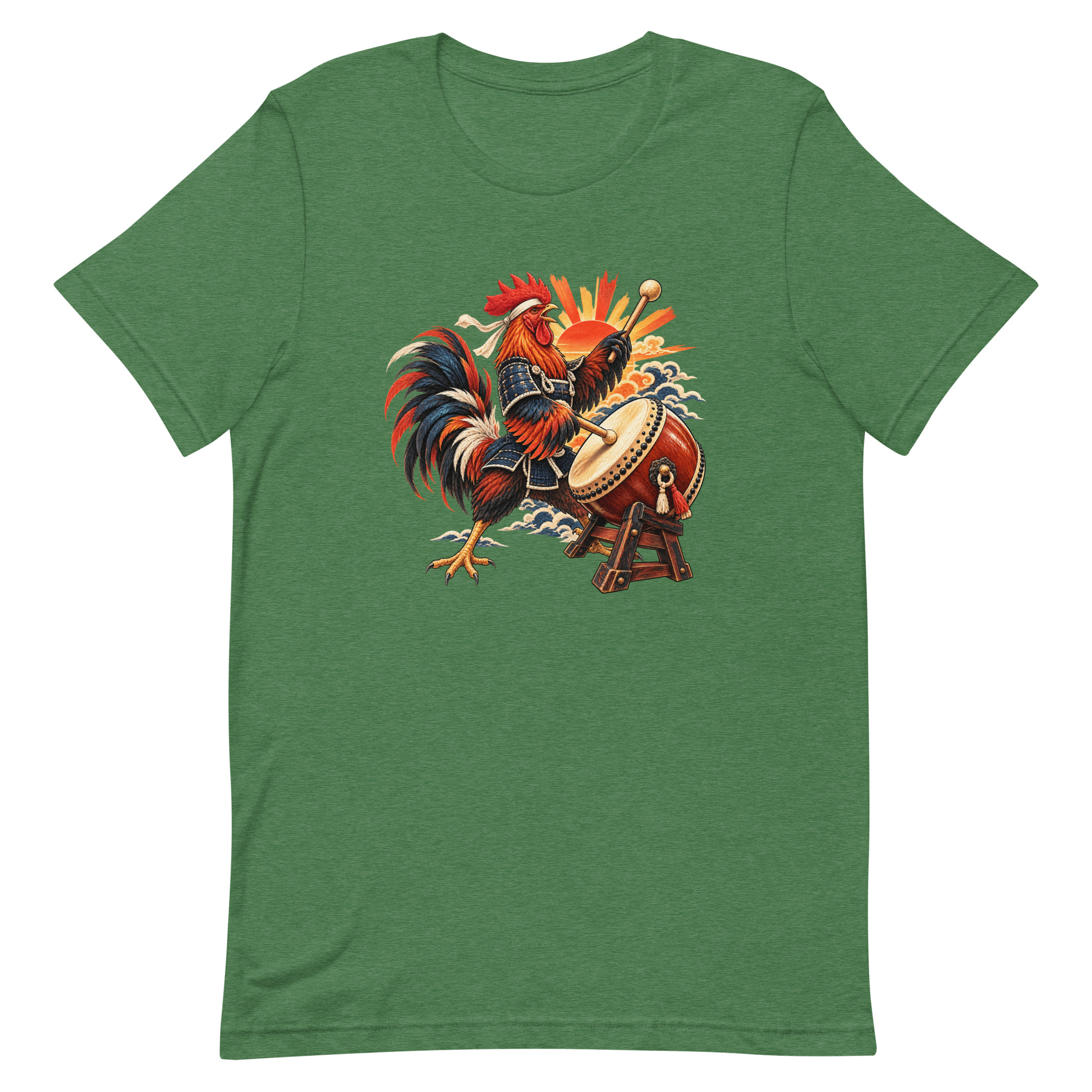 Rooster Samurai Taiko Drum Japanese Art, Japanese Art Tee, Mythology Gift - Image 92