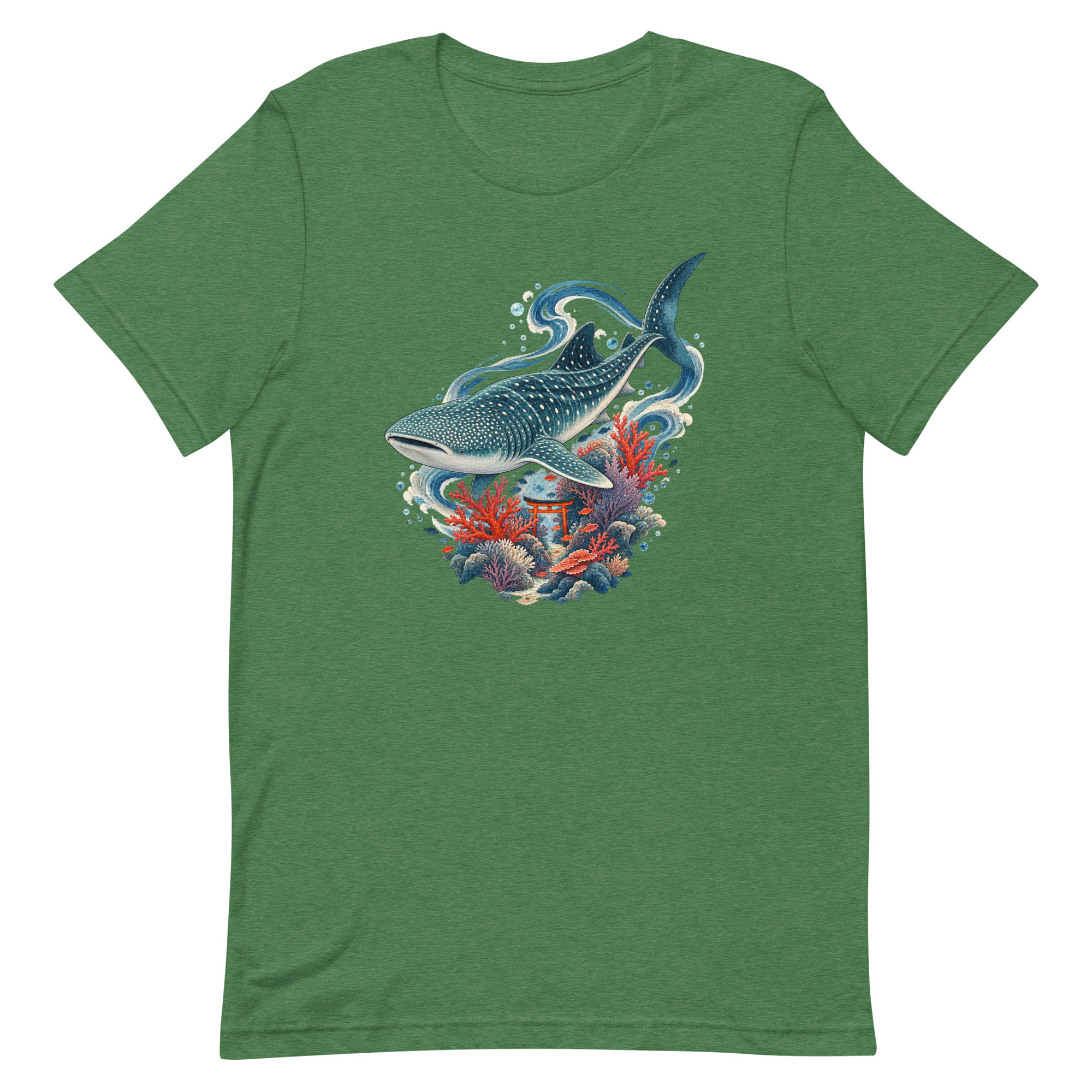 Whale Shark Torii Coral Garden Japanese Art, Japanese Art Tee, Mythology Gift - Image 92