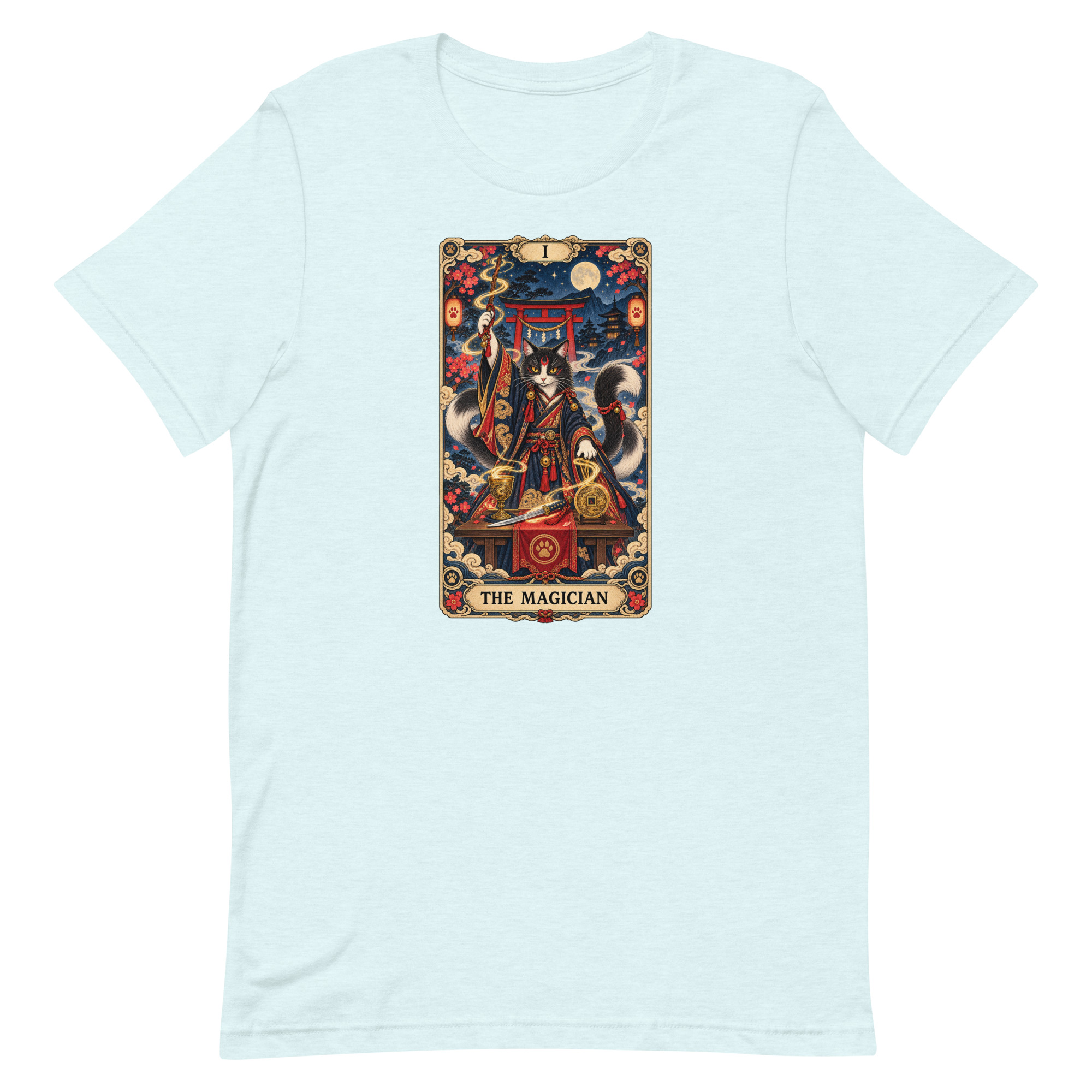 The Magician Bakeneko Cat Tarot Japanese Yokai Art, Japanese Art Tee, Mythology Gift - Image 71