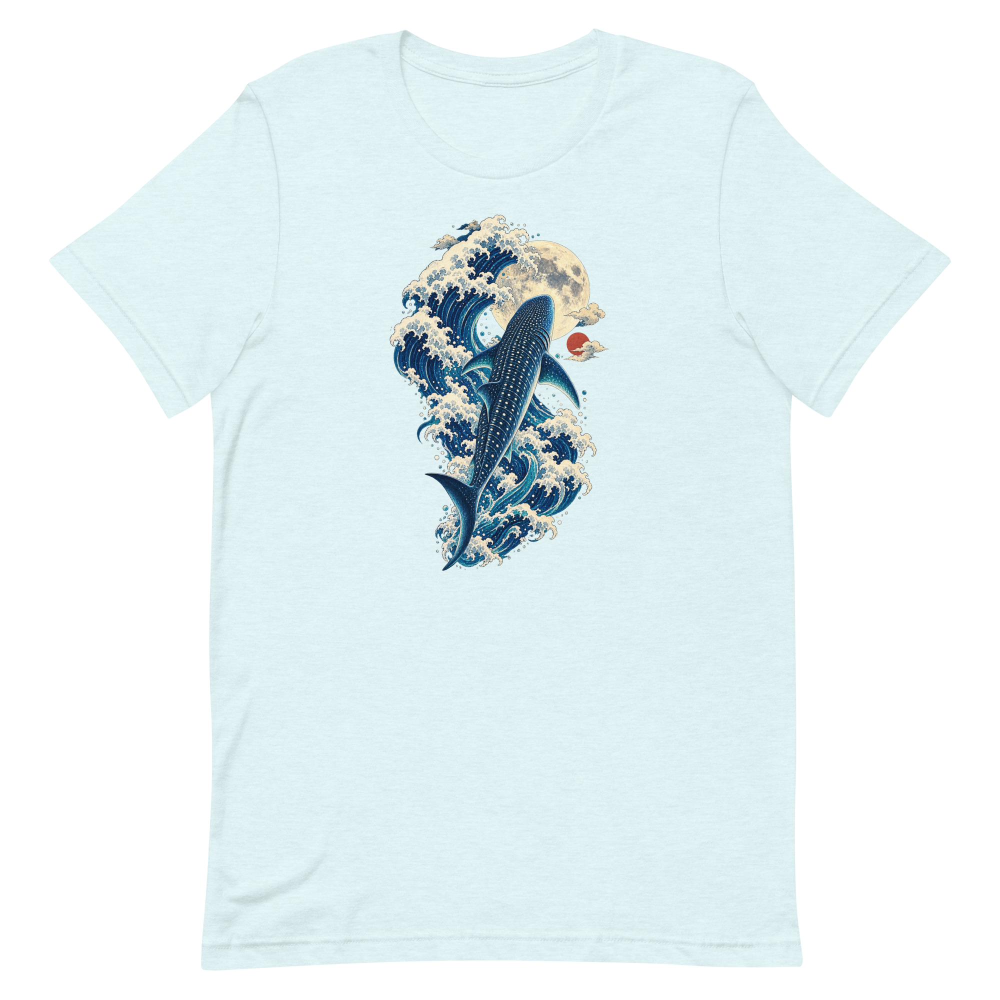 Whale Shark Great Wave Moon Japanese Art, Japanese Art Tee, Mythology Gift - Image 71