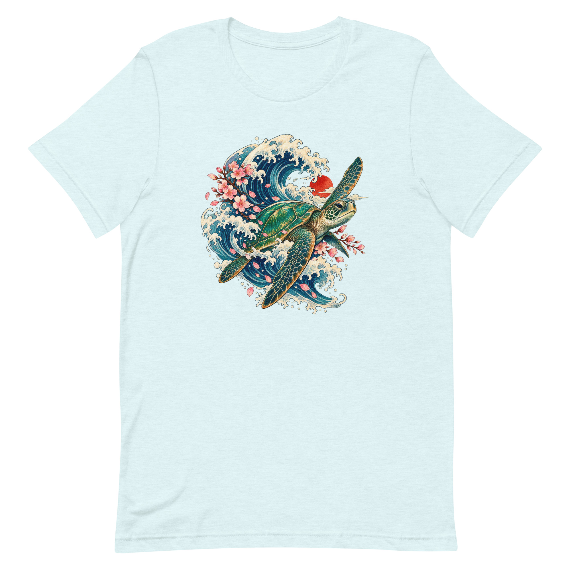 Sea Turtle Great Wave Sakura Japanese Art, Japanese Art Tee, Mythology Gift - Image 73