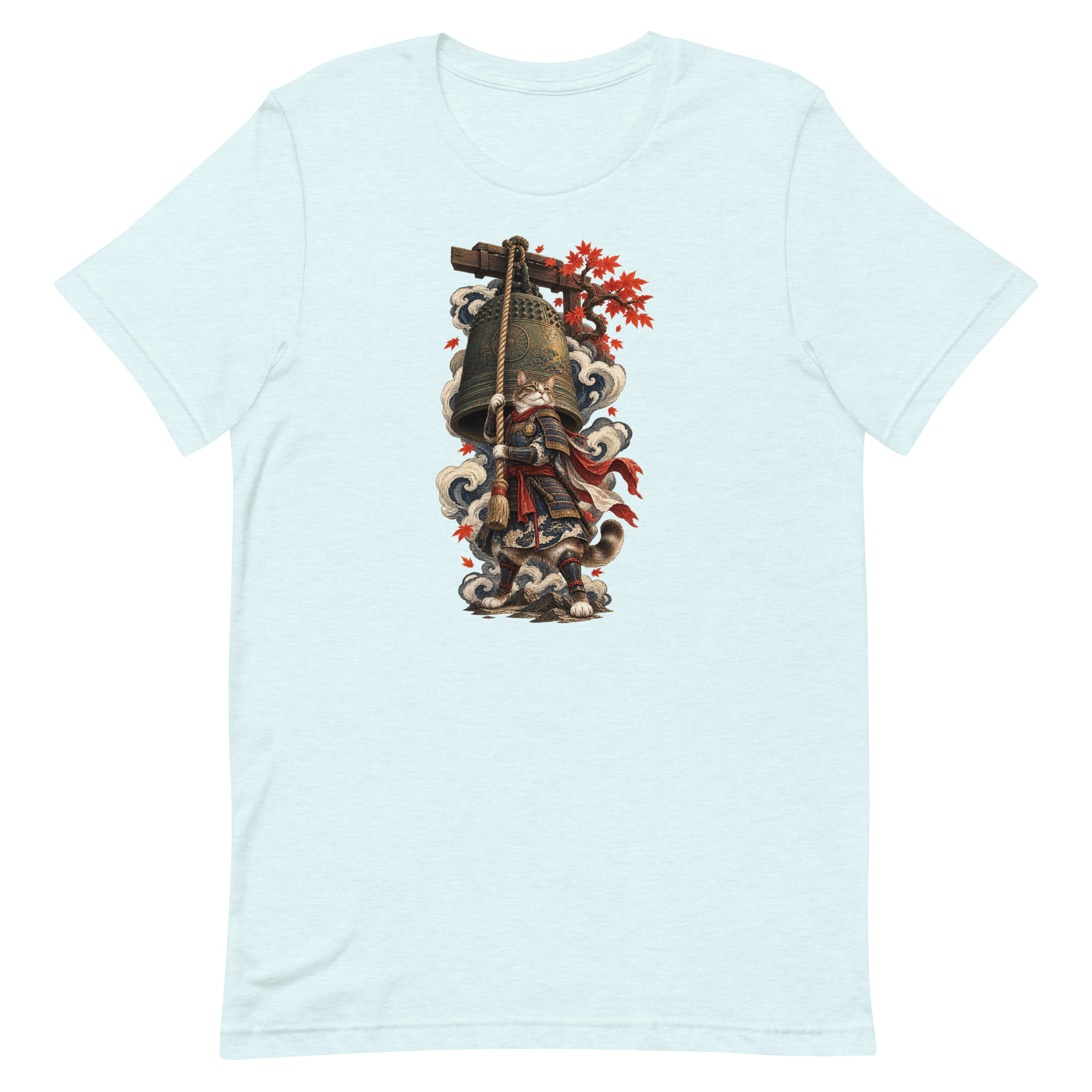 Samurai Cat Temple Bell Guardian Japanese Art, Japanese Art Tee, Mythology Gift - Image 73