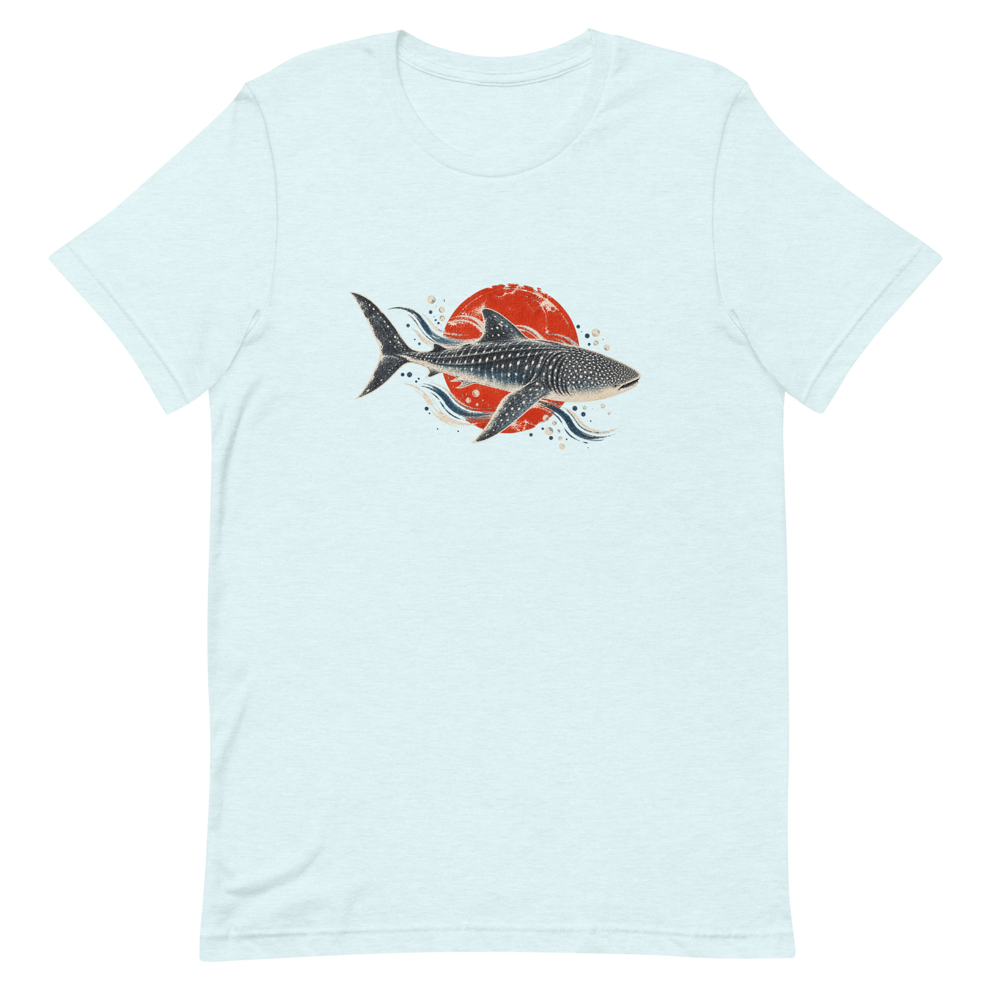 Gyotaku Whale Shark Red Sun Japanese Print, Japanese Art Tee, Mythology Gift - Image 73