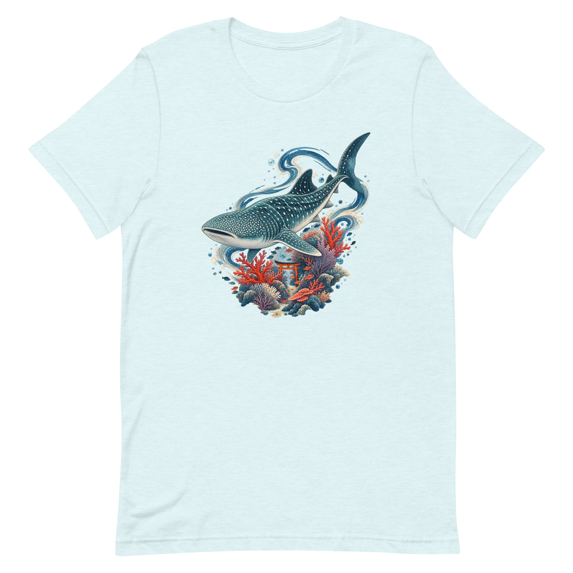 Whale Shark Torii Coral Garden Japanese Art, Japanese Art Tee, Mythology Gift - Image 73