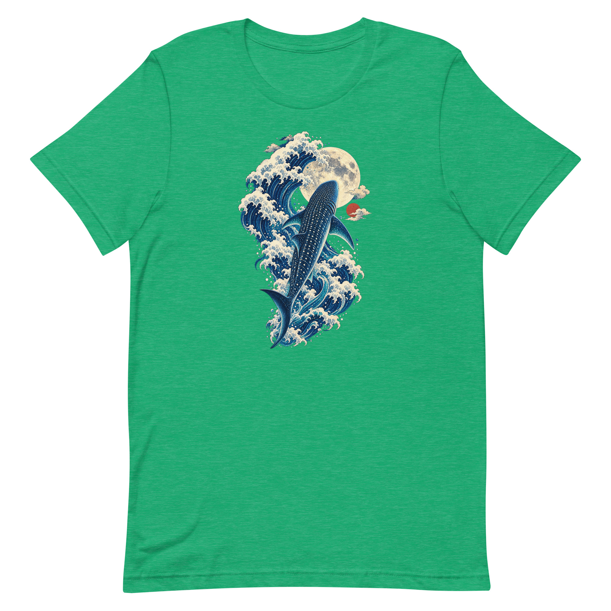 Whale Shark Great Wave Moon Japanese Art, Japanese Art Tee, Mythology Gift - Image 21