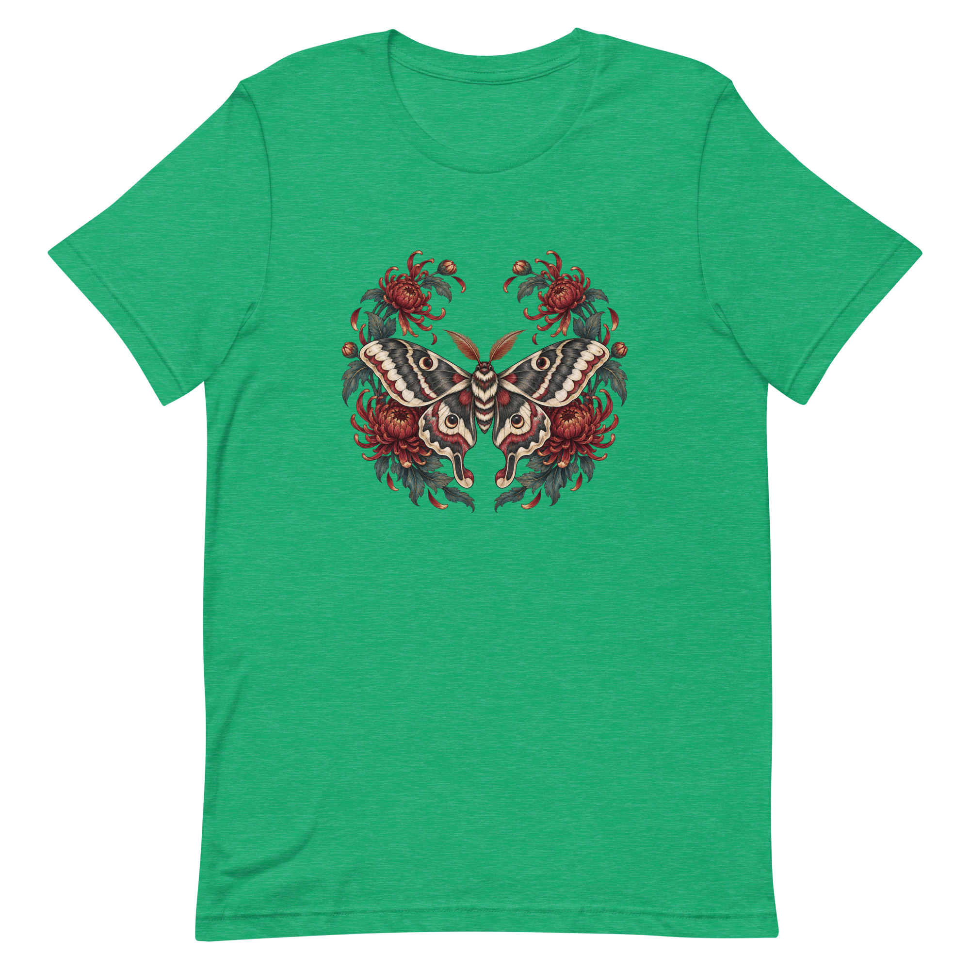 Japanese Moth Chrysanthemum Enso Ink Art, Japanese Art Tee, Mythology Gift - Image 23