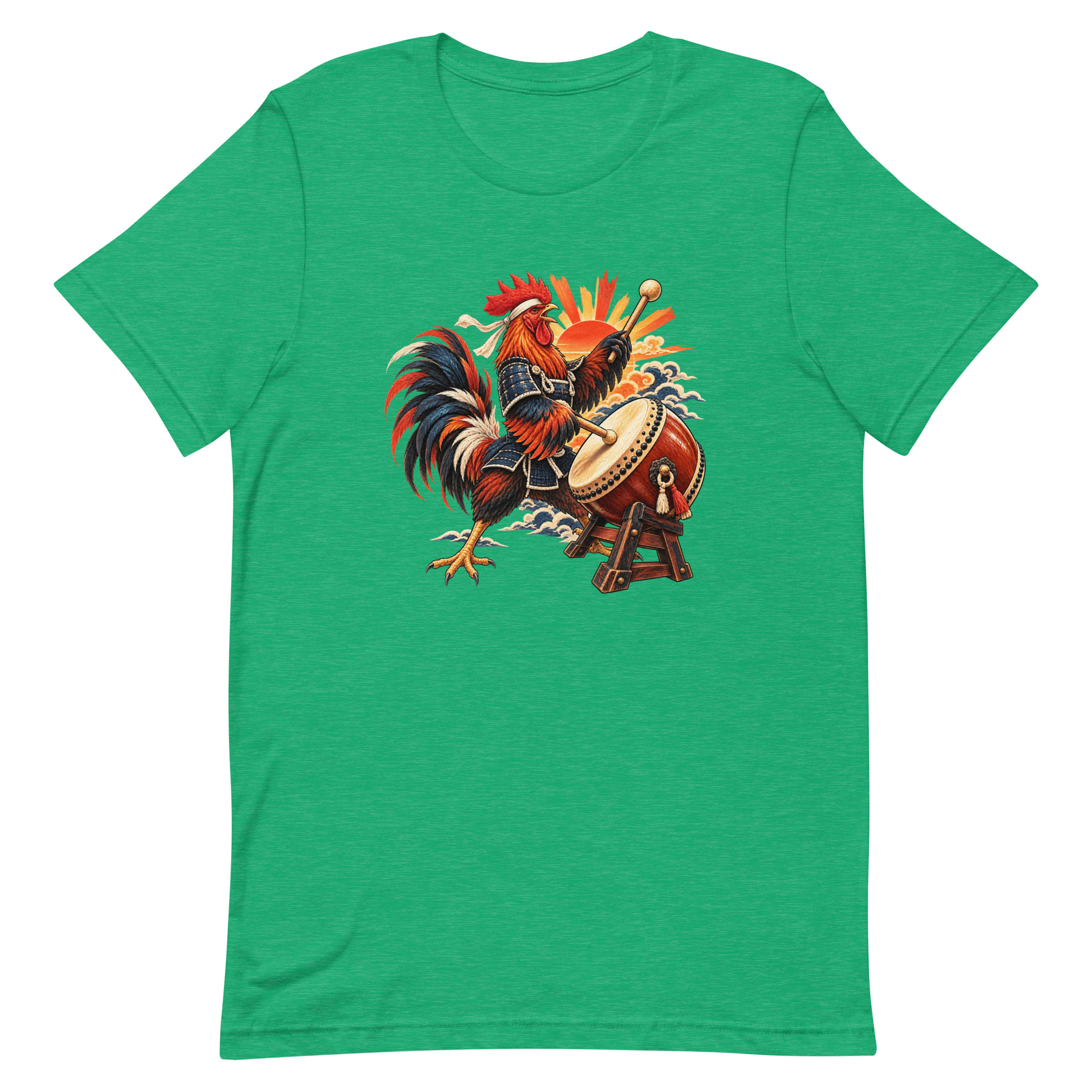 Rooster Samurai Taiko Drum Japanese Art, Japanese Art Tee, Mythology Gift - Image 23