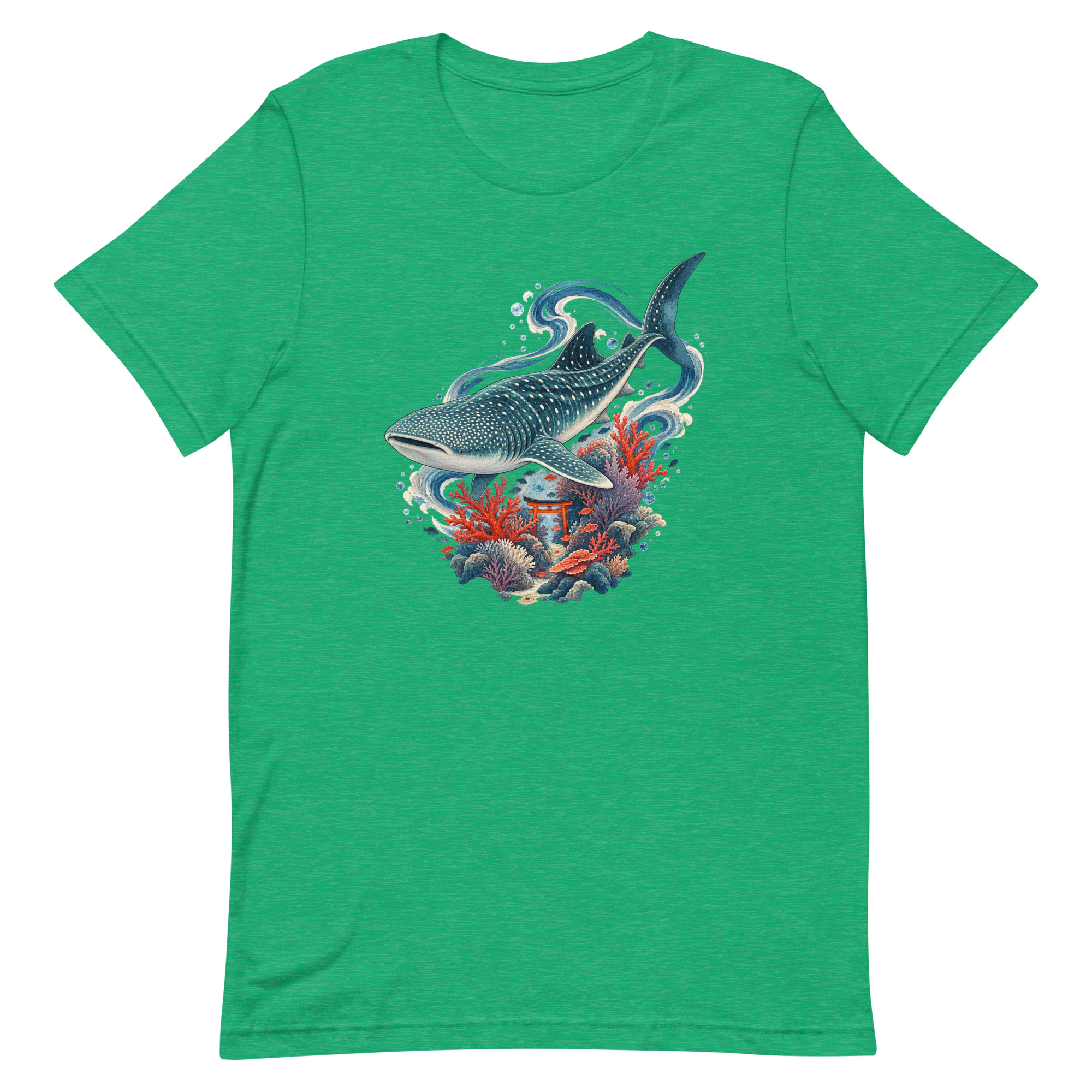 Whale Shark Torii Coral Garden Japanese Art, Japanese Art Tee, Mythology Gift - Image 23