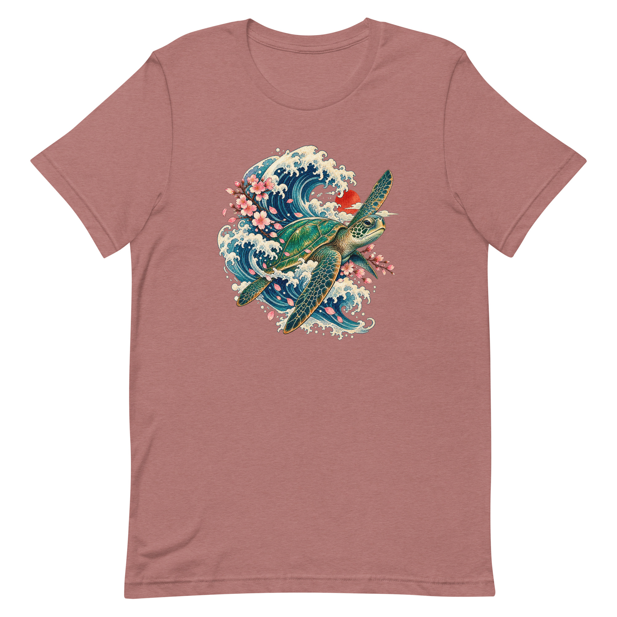 Sea Turtle Great Wave Sakura Japanese Art, Japanese Art Tee, Mythology Gift - Image 24