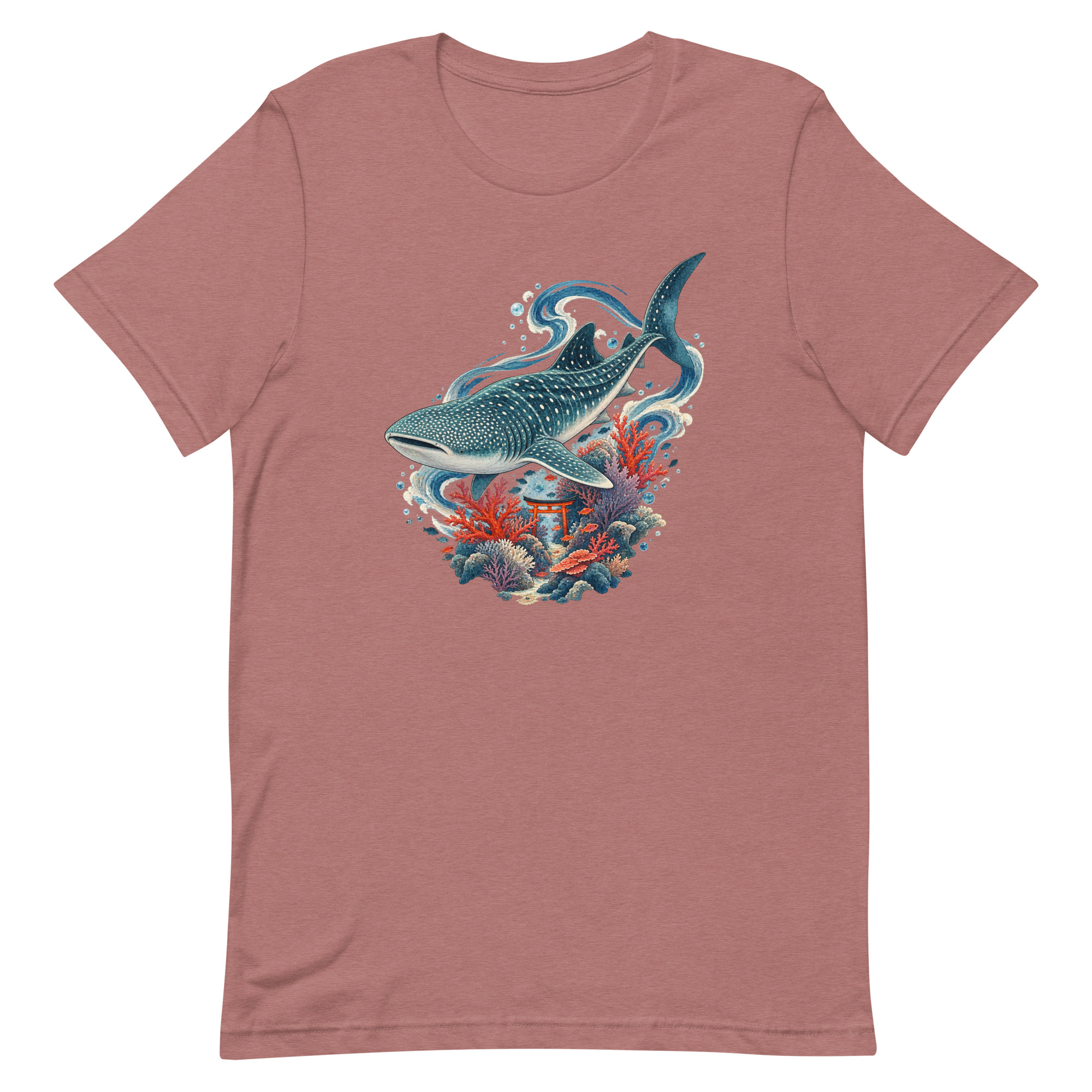 Whale Shark Torii Coral Garden Japanese Art, Japanese Art Tee, Mythology Gift - Image 24