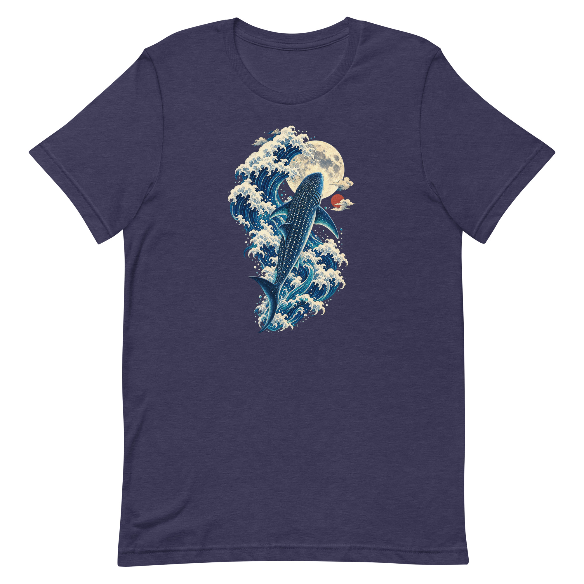 Whale Shark Great Wave Moon Japanese Art, Japanese Art Tee, Mythology Gift - Image 23