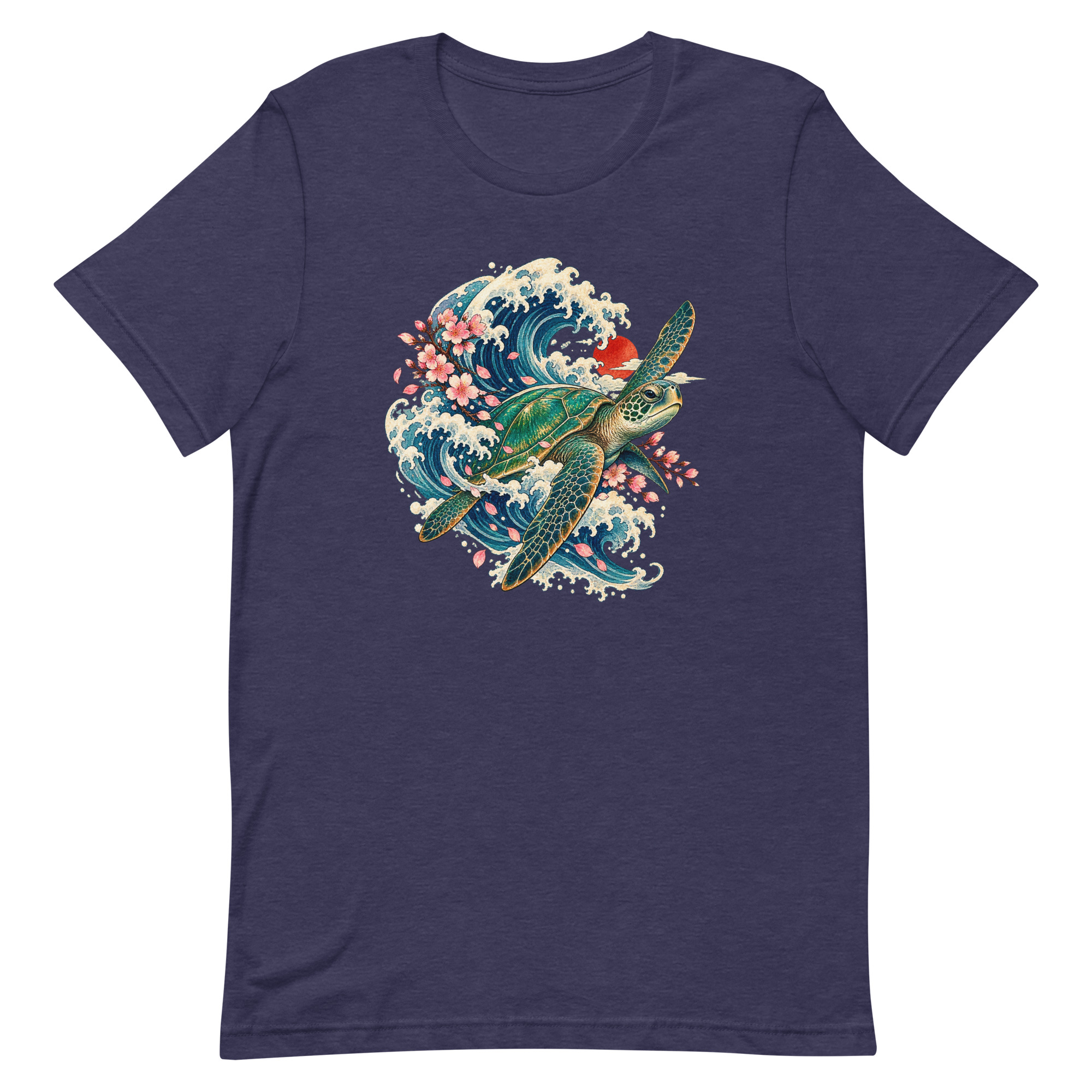 Sea Turtle Great Wave Sakura Japanese Art, Japanese Art Tee, Mythology Gift - Image 25