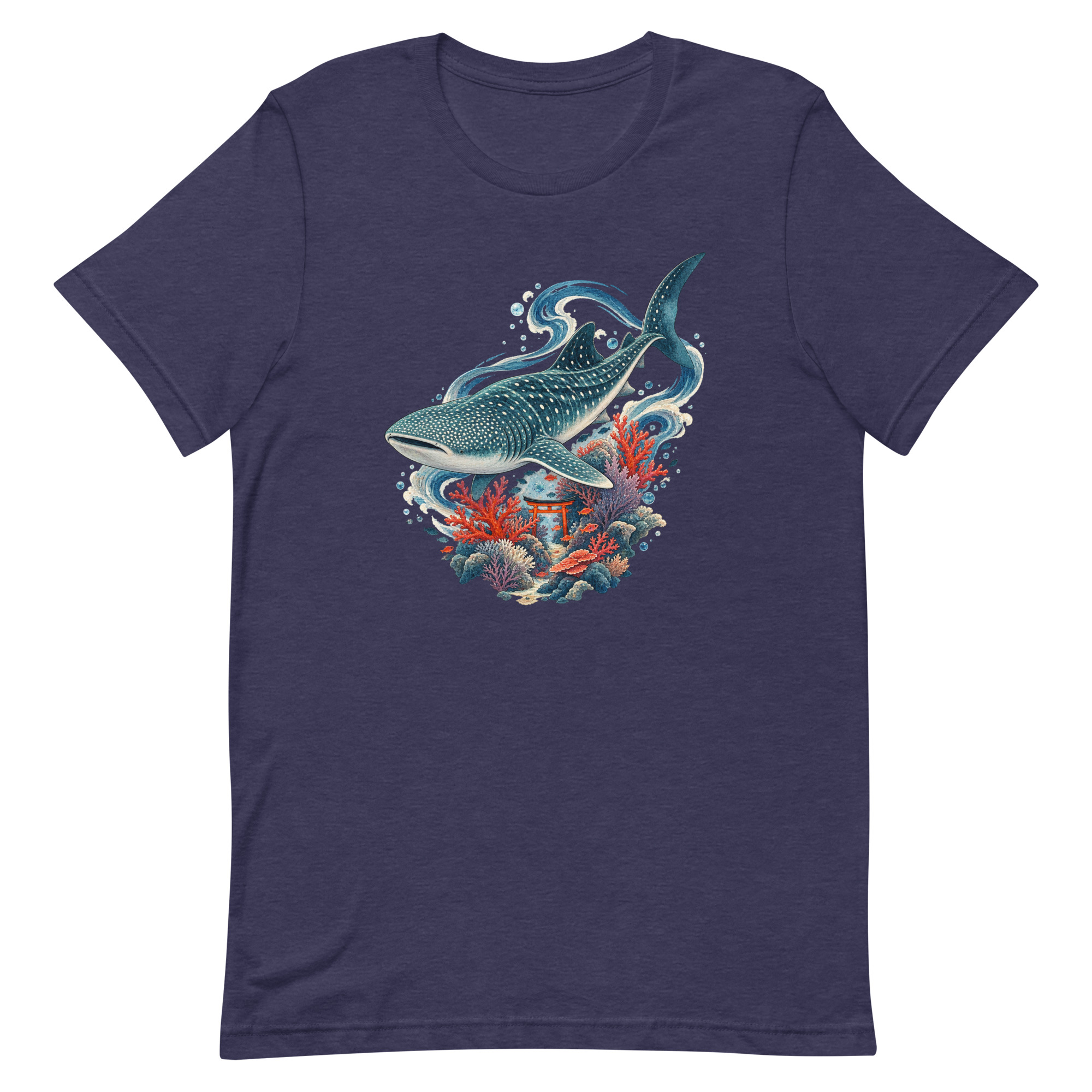 Whale Shark Torii Coral Garden Japanese Art, Japanese Art Tee, Mythology Gift - Image 25