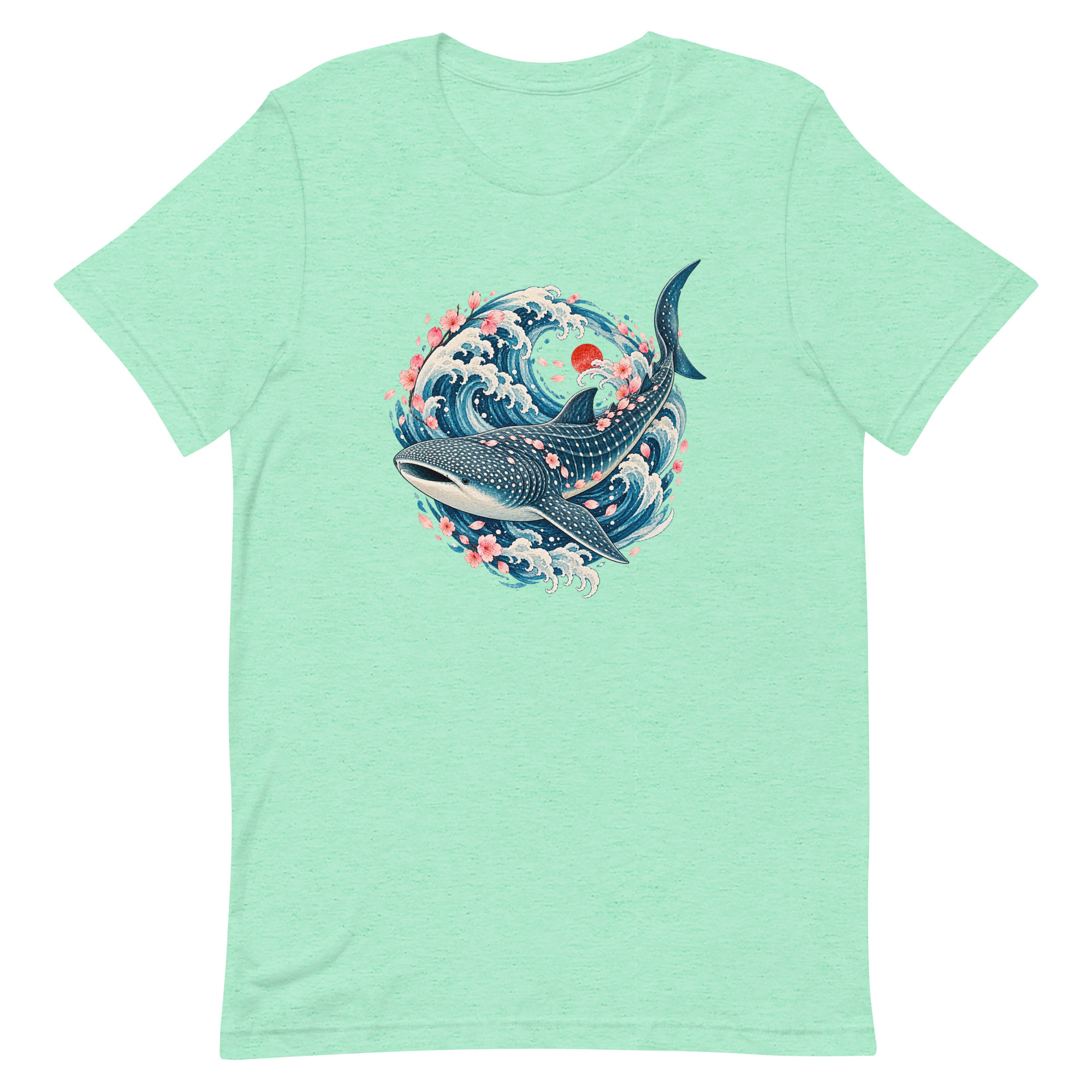 Whale Shark Sakura Current Japanese Art, Japanese Art Tee, Mythology Gift - Image 26