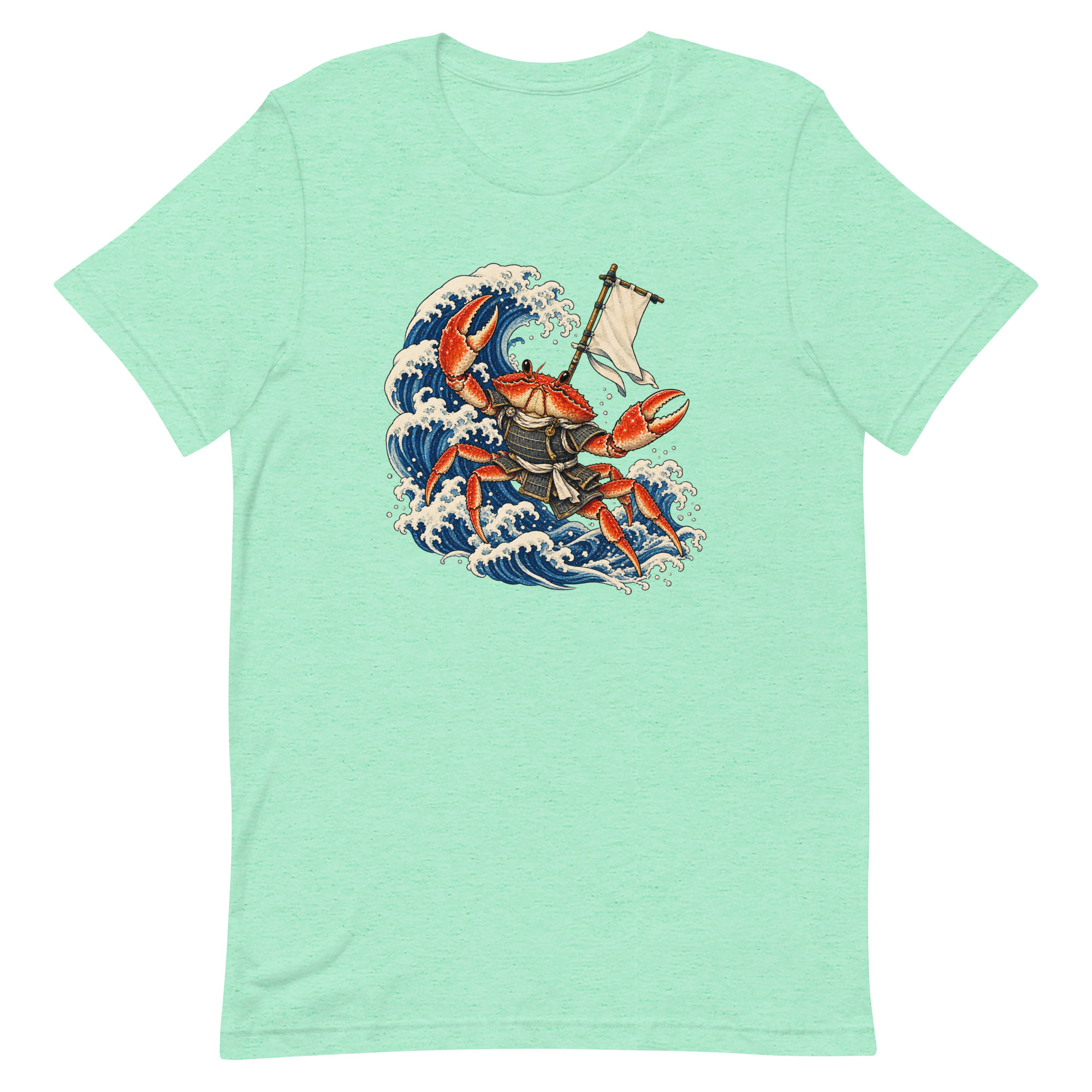 Samurai Crab Great Wave Japanese Warrior Art, Japanese Art Tee, Mythology Gift - Image 26