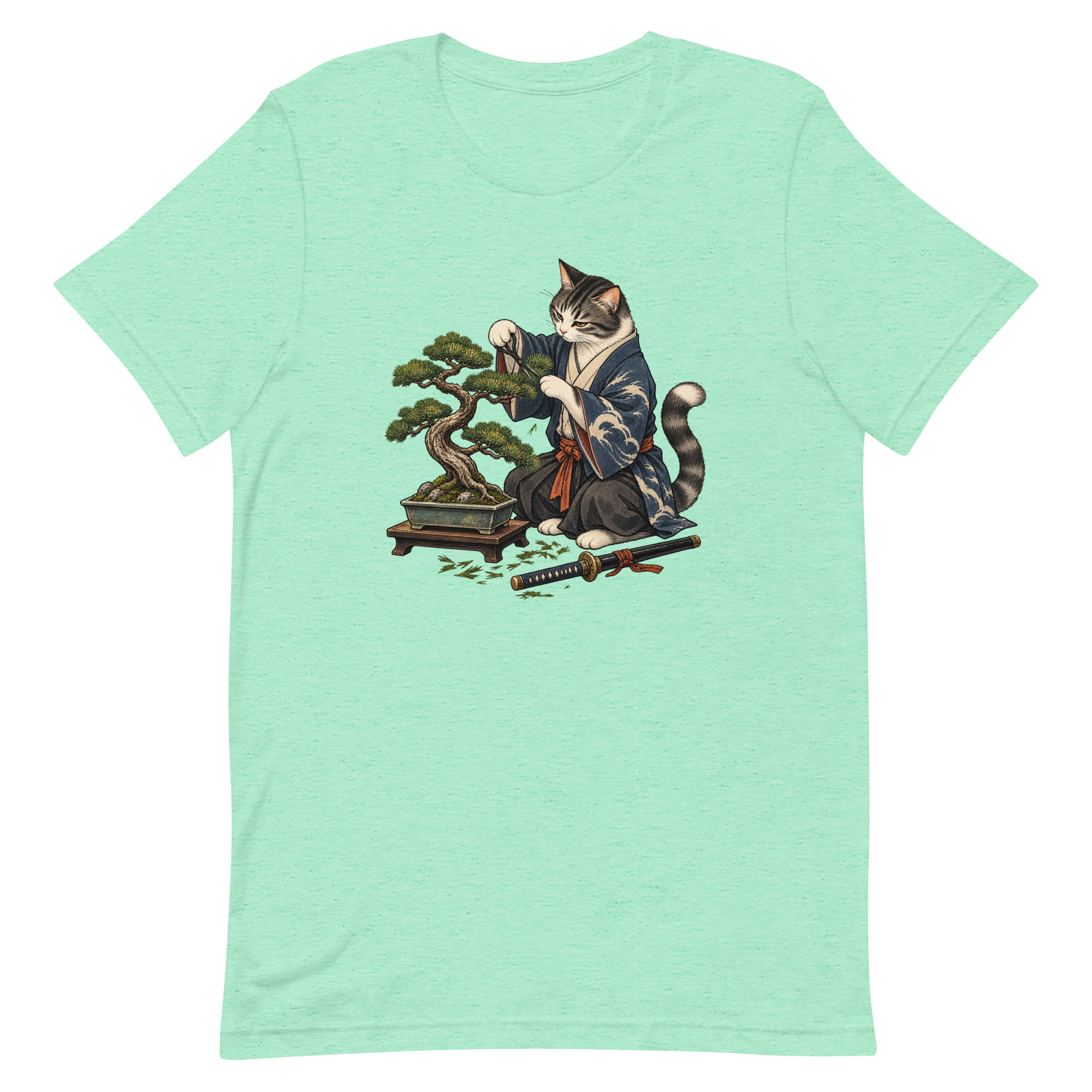 Samurai Cat Bonsai Dojo Japanese Art, Japanese Art Tee, Mythology Gift - Image 26