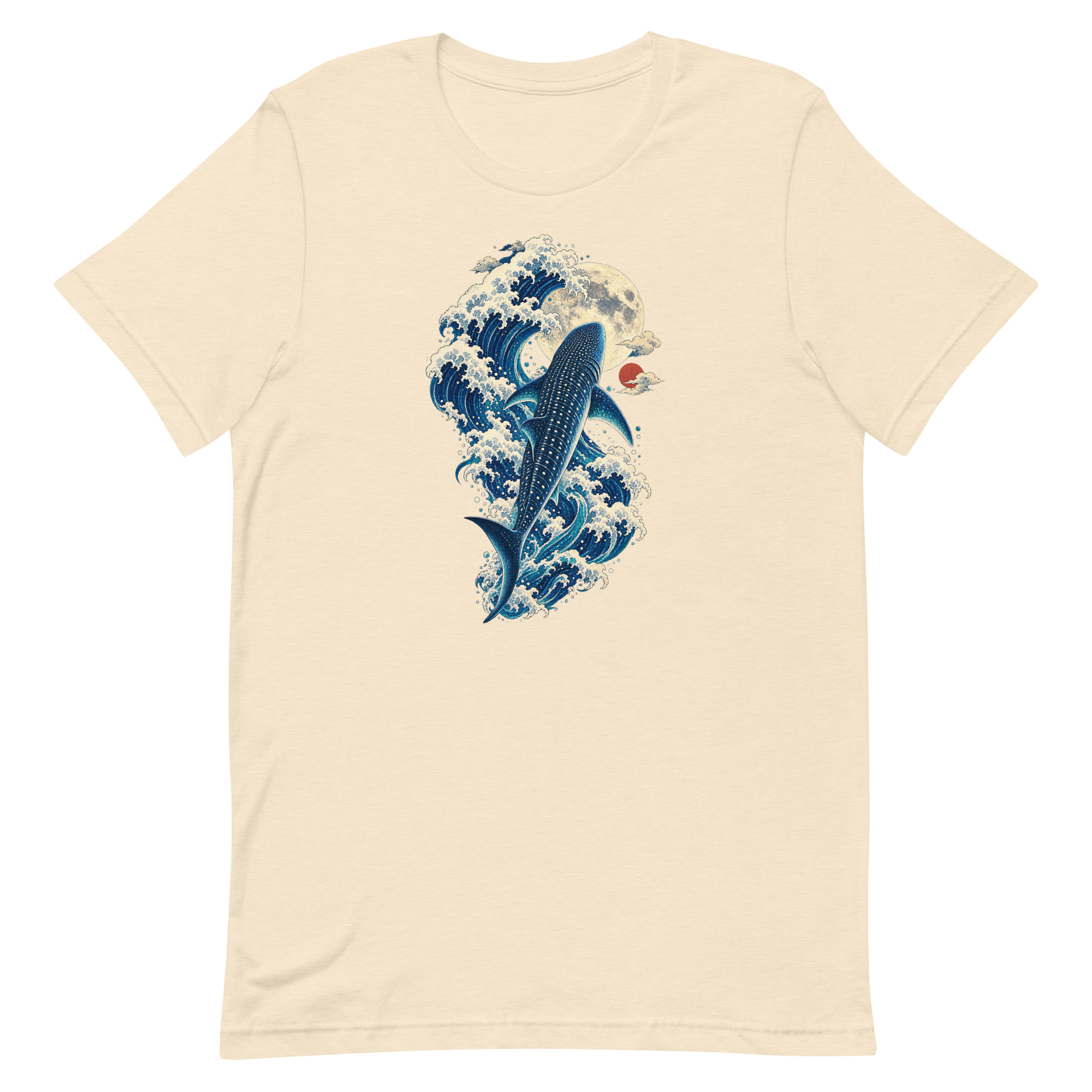 Whale Shark Great Wave Moon Japanese Art, Japanese Art Tee, Mythology Gift - Image 86