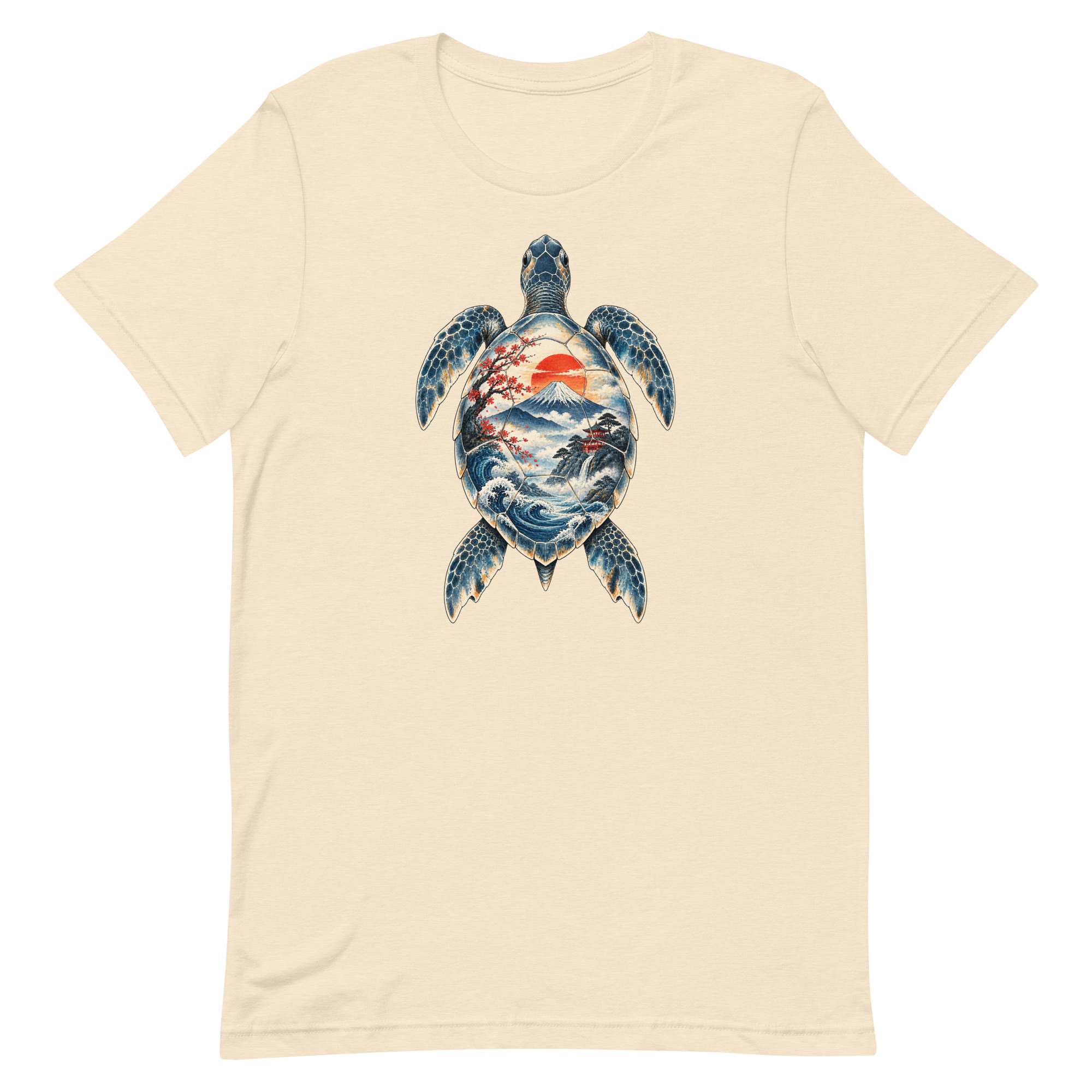 Sea Turtle Mount Fuji Sunrise Japanese Art, Japanese Art Tee, Mythology Gift - Image 88