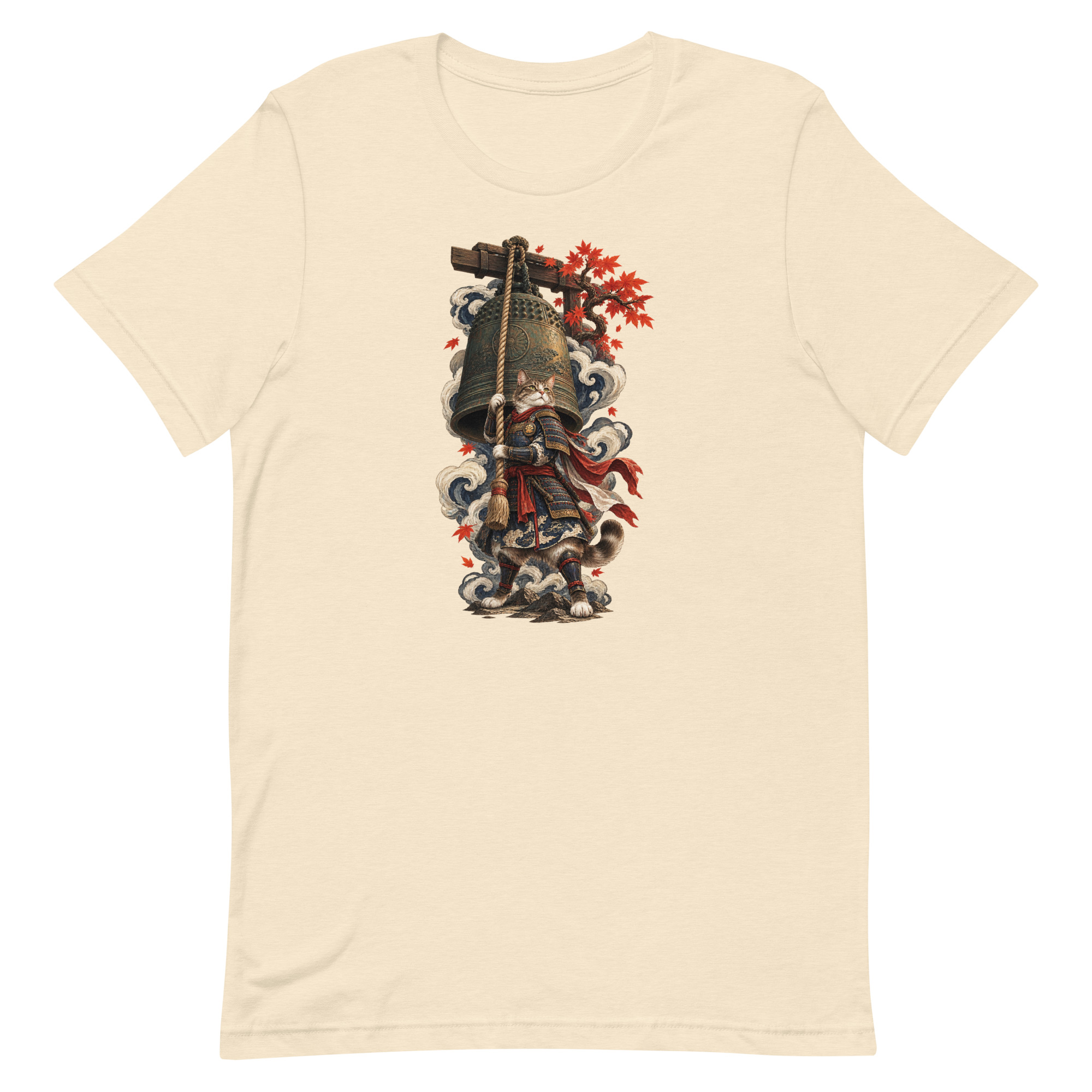 Samurai Cat Temple Bell Guardian Japanese Art, Japanese Art Tee, Mythology Gift - Image 88