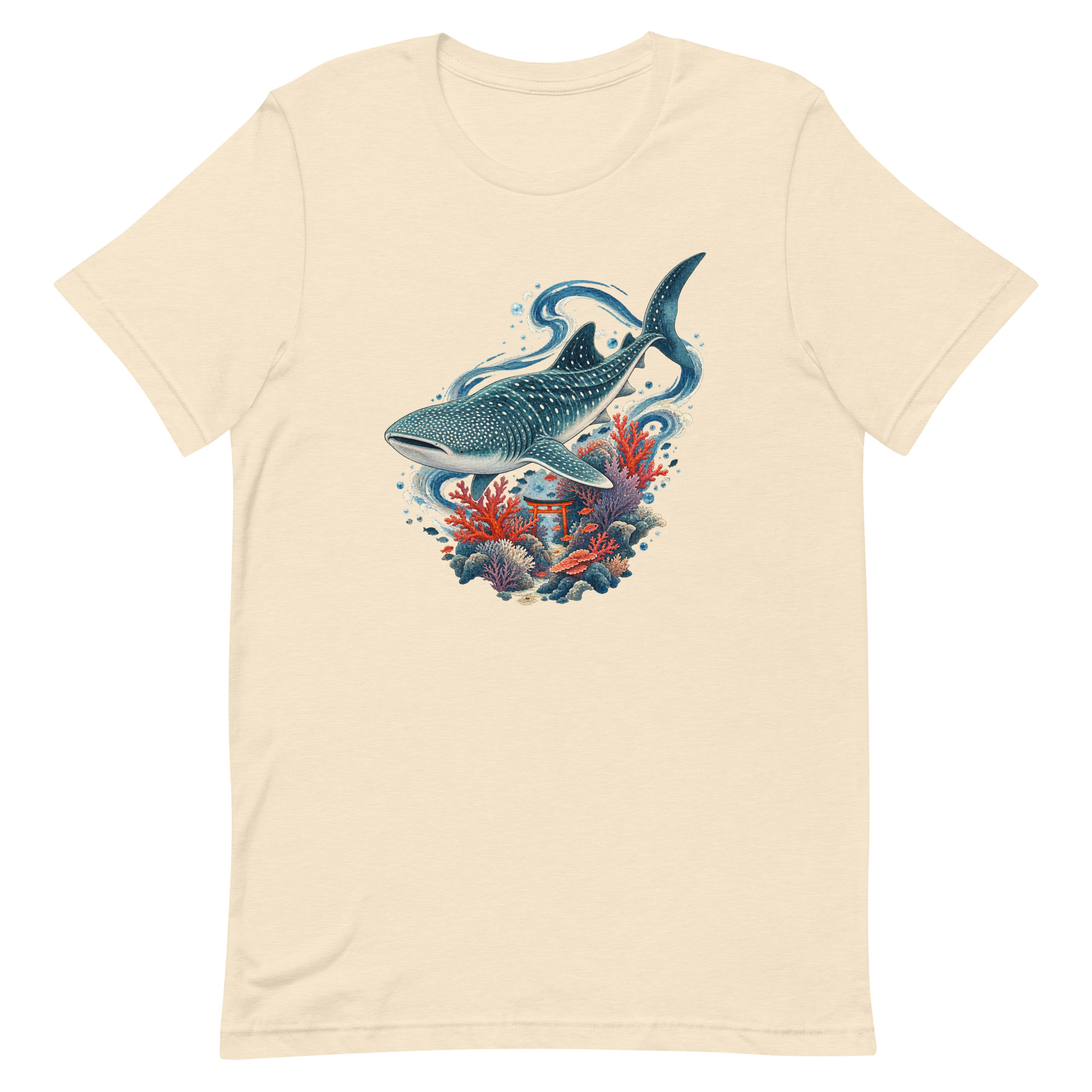 Whale Shark Torii Coral Garden Japanese Art, Japanese Art Tee, Mythology Gift - Image 88