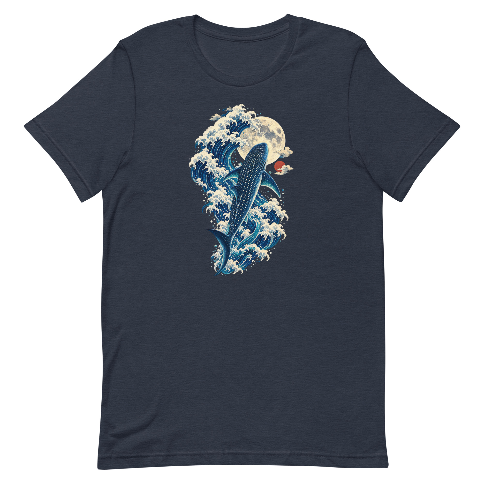 Whale Shark Great Wave Moon Japanese Art, Japanese Art Tee, Mythology Gift - Image 25