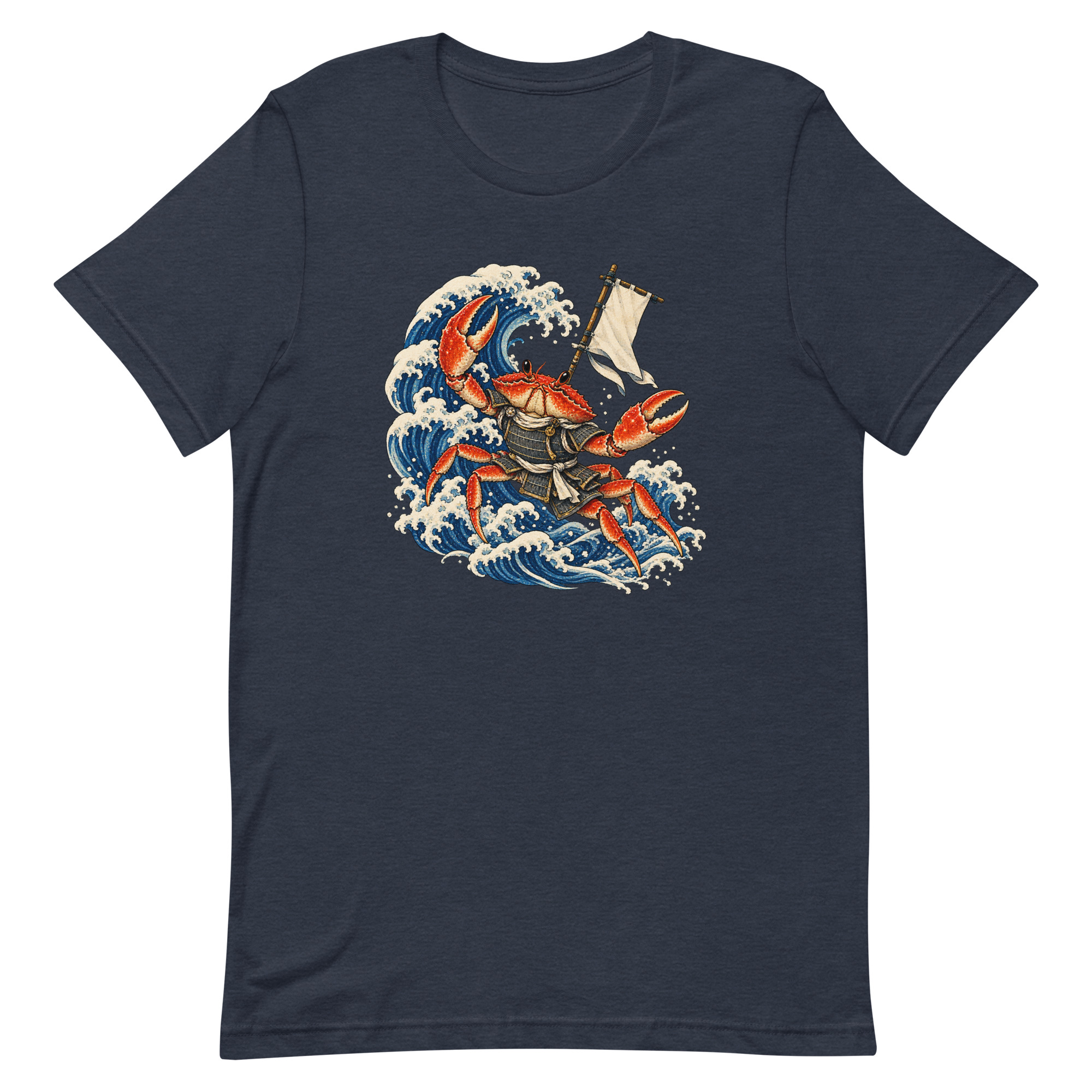 Samurai Crab Great Wave Japanese Warrior Art, Japanese Art Tee, Mythology Gift - Image 27