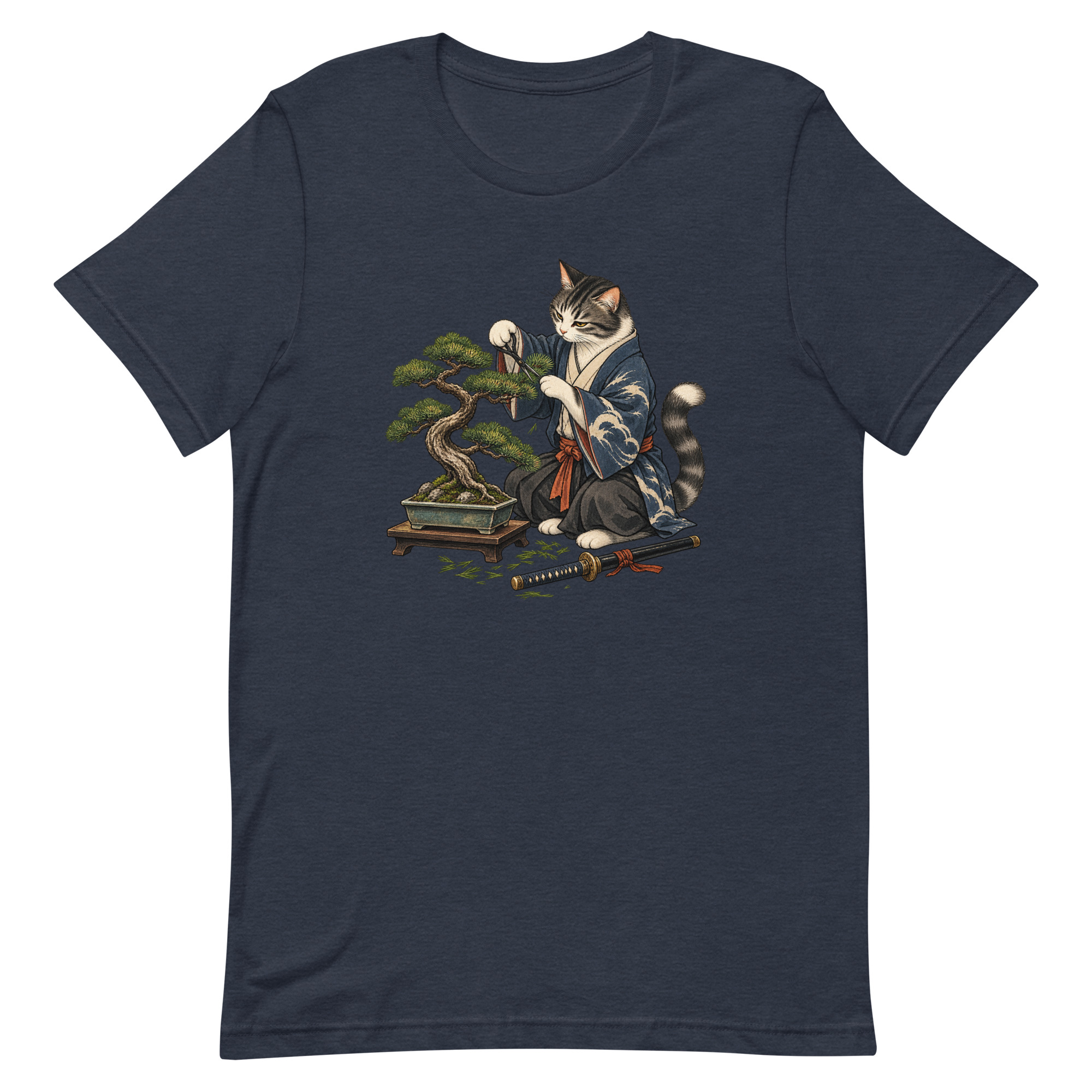 Samurai Cat Bonsai Dojo Japanese Art, Japanese Art Tee, Mythology Gift - Image 27