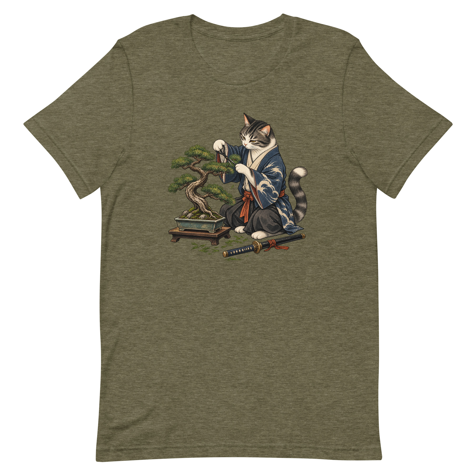 Samurai Cat Bonsai Dojo Japanese Art, Japanese Art Tee, Mythology Gift - Image 72
