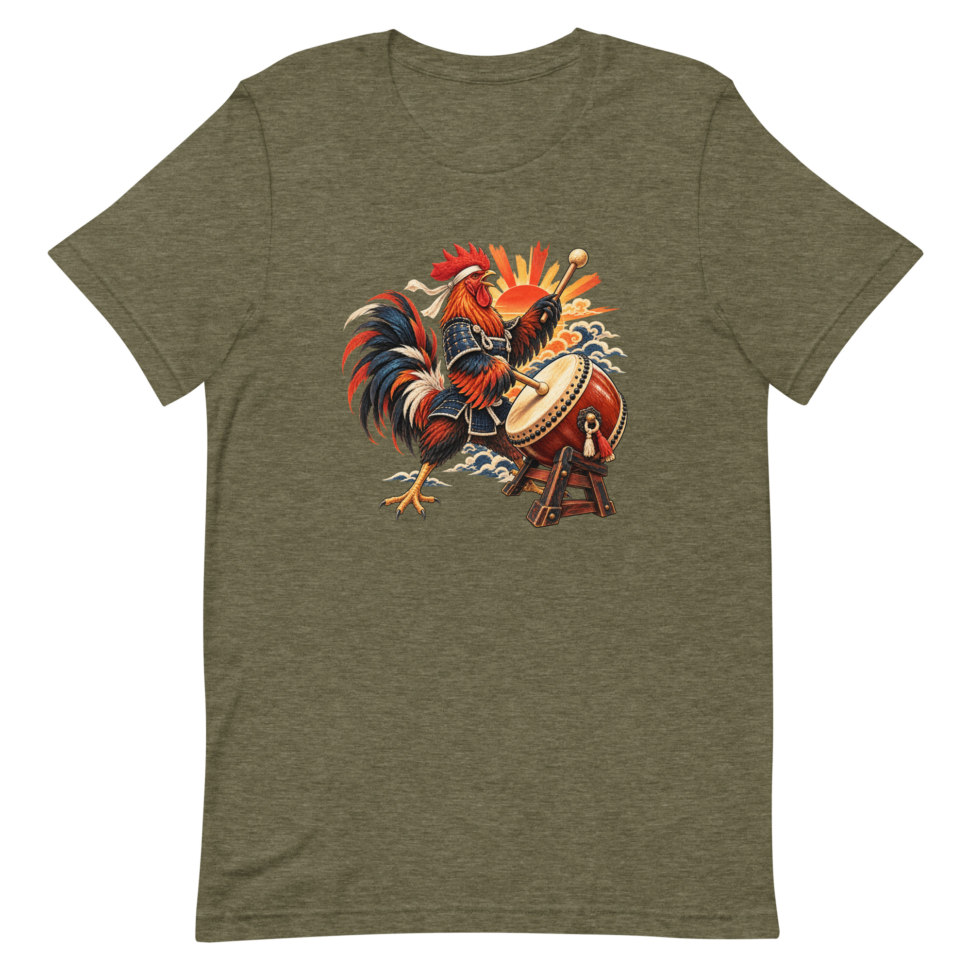 Rooster Samurai Taiko Drum Japanese Art, Japanese Art Tee, Mythology Gift - Image 72