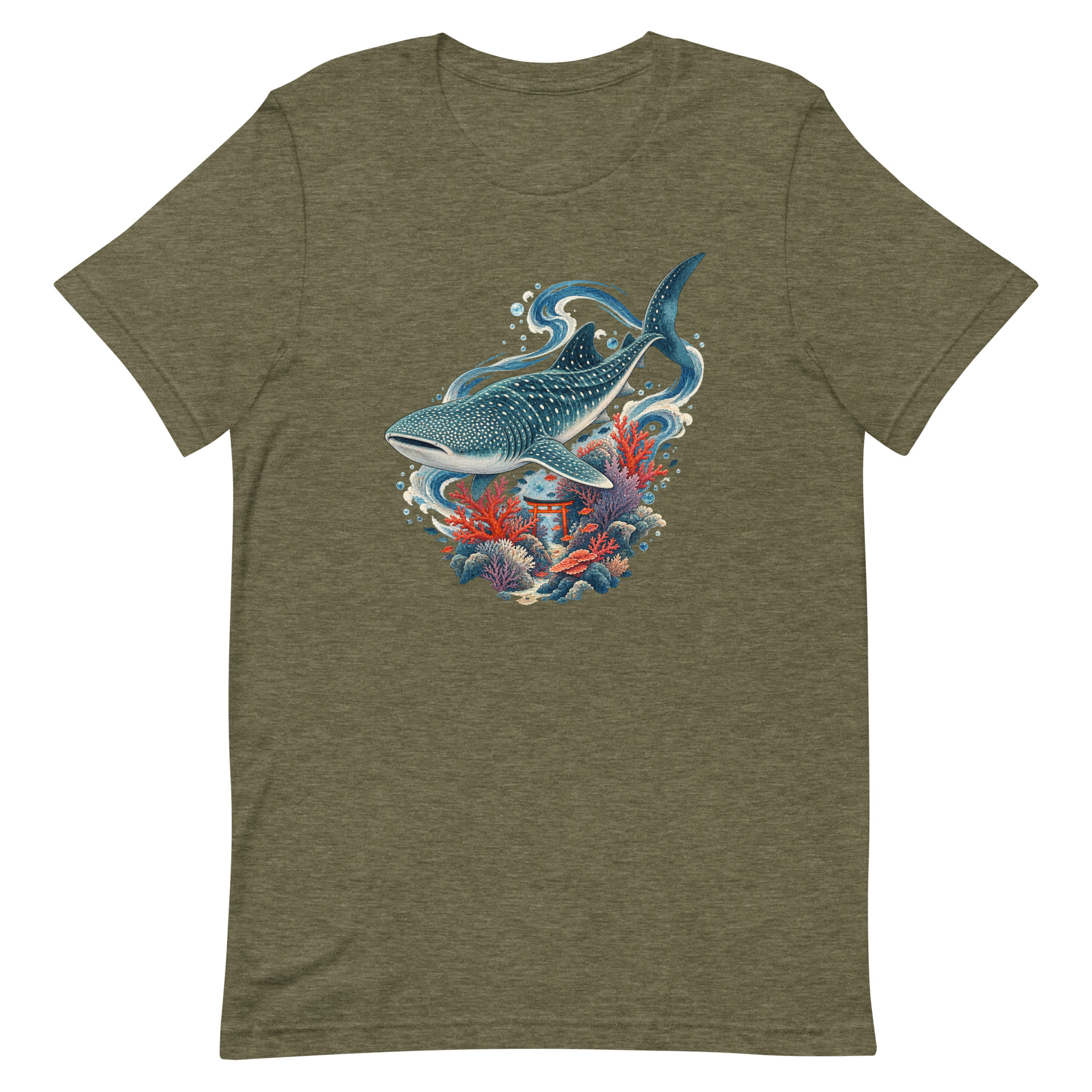 Whale Shark Torii Coral Garden Japanese Art, Japanese Art Tee, Mythology Gift - Image 72
