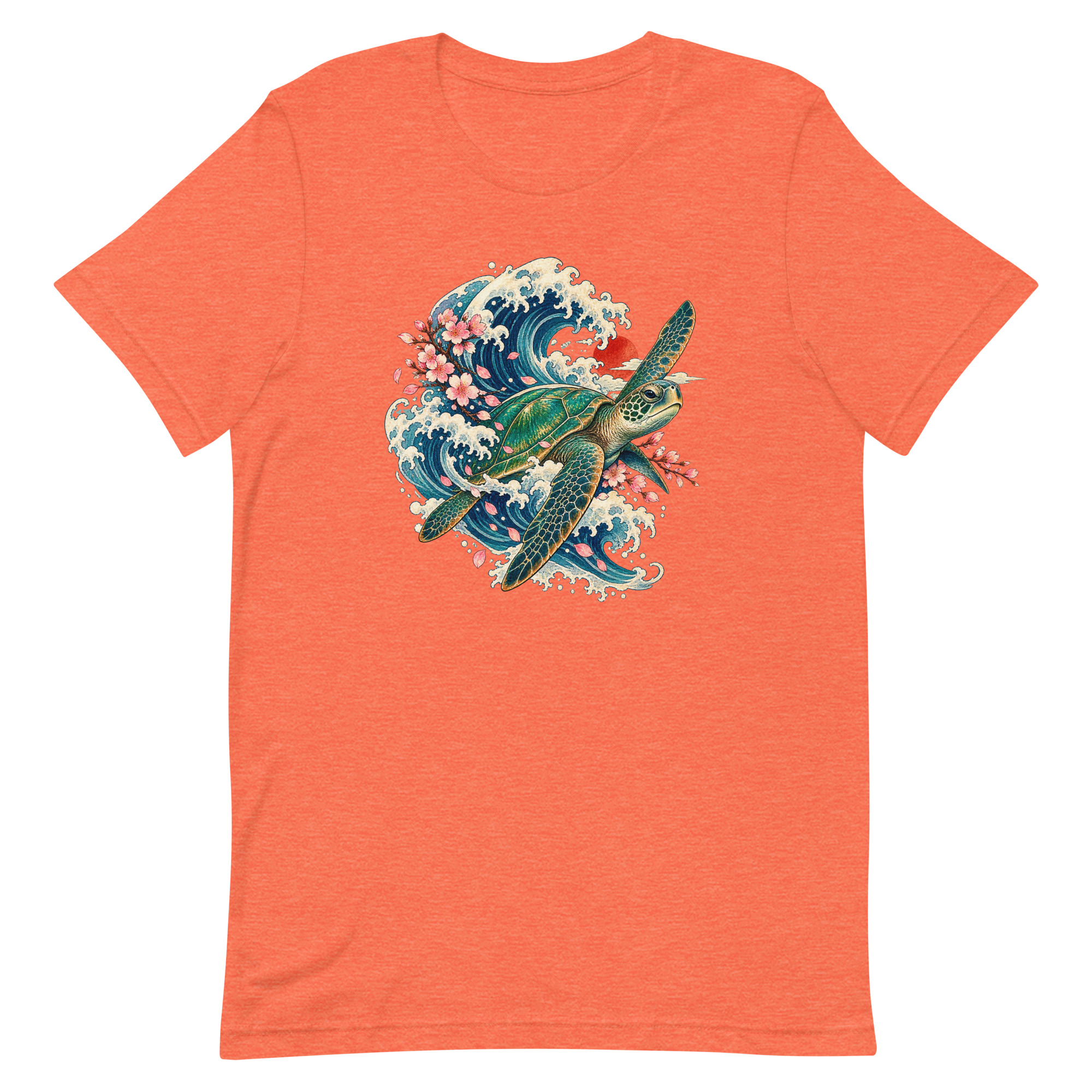 Sea Turtle Great Wave Sakura Japanese Art, Japanese Art Tee, Mythology Gift - Image 28