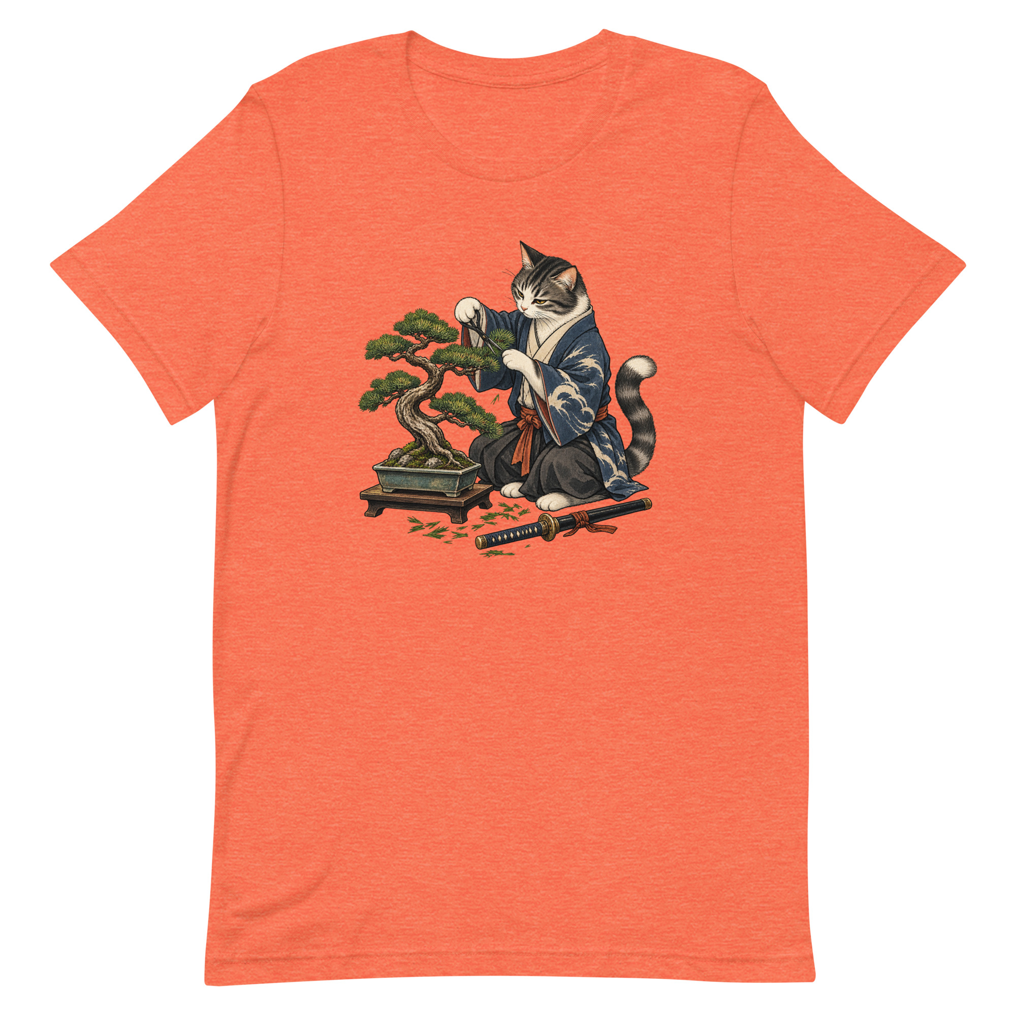 Samurai Cat Bonsai Dojo Japanese Art, Japanese Art Tee, Mythology Gift - Image 28