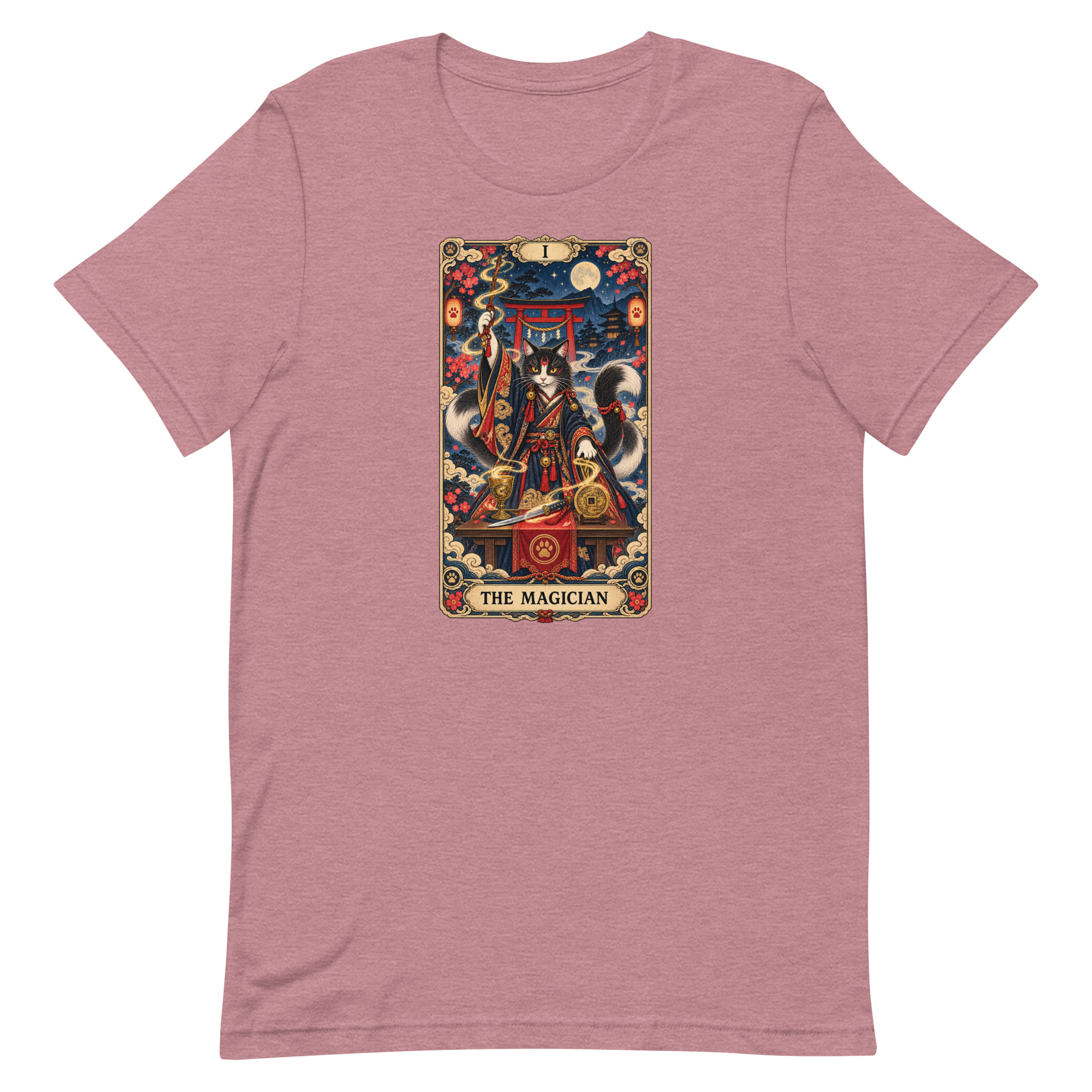 The Magician Bakeneko Cat Tarot Japanese Yokai Art, Japanese Art Tee, Mythology Gift - Image 27
