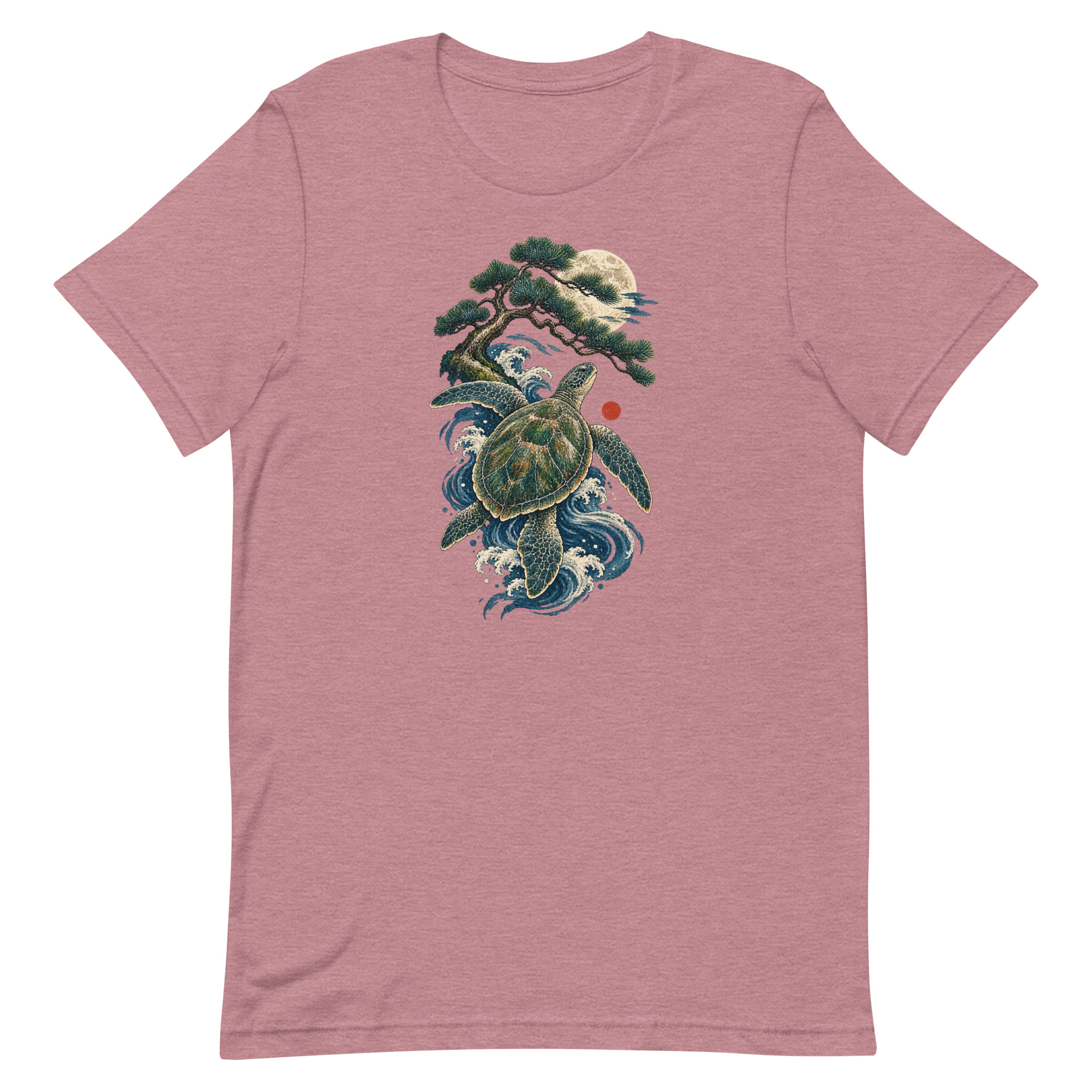 Ancient Sea Turtle Pine Moon Japanese Art, Japanese Art Tee, Mythology Gift - Image 27