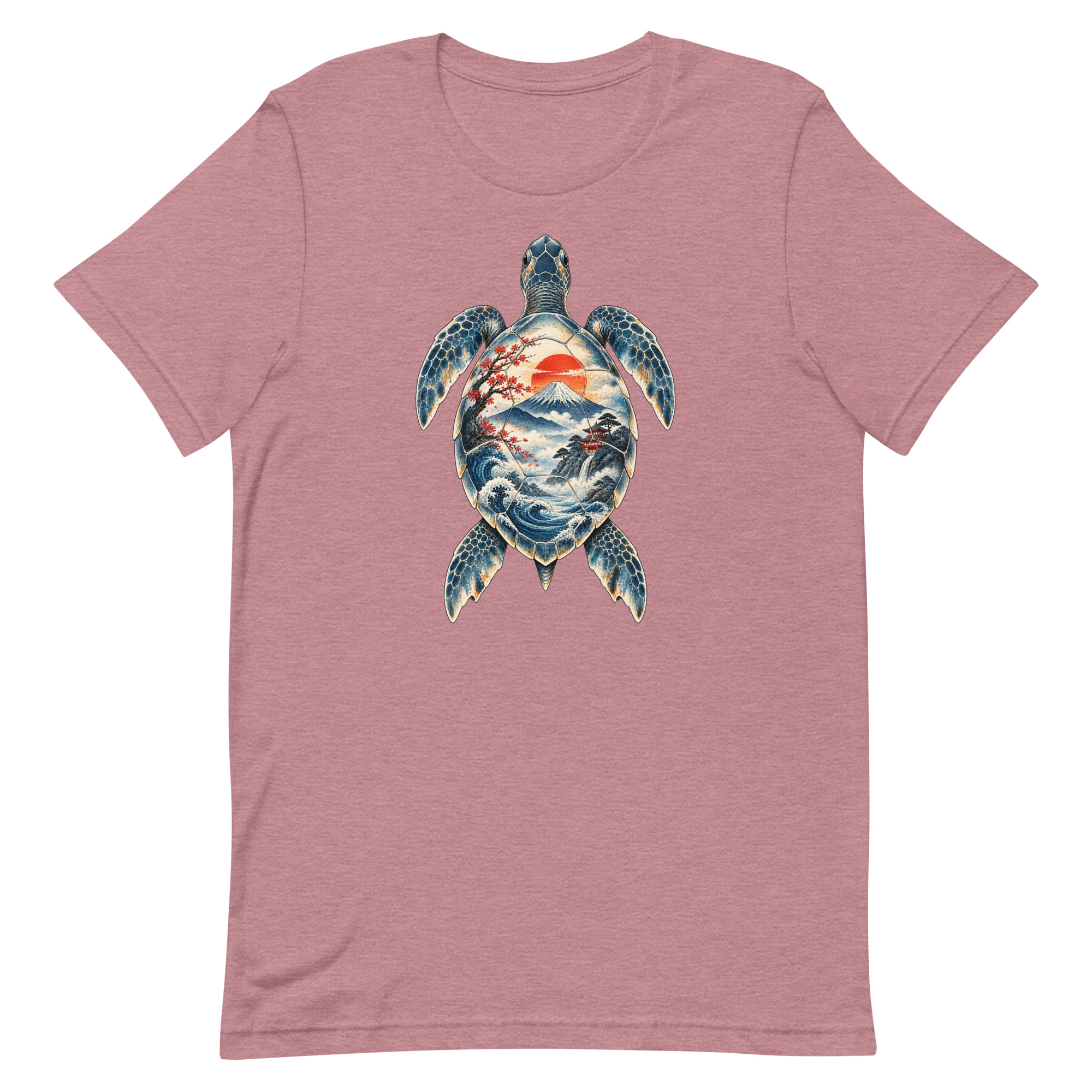 Sea Turtle Mount Fuji Sunrise Japanese Art, Japanese Art Tee, Mythology Gift - Image 29