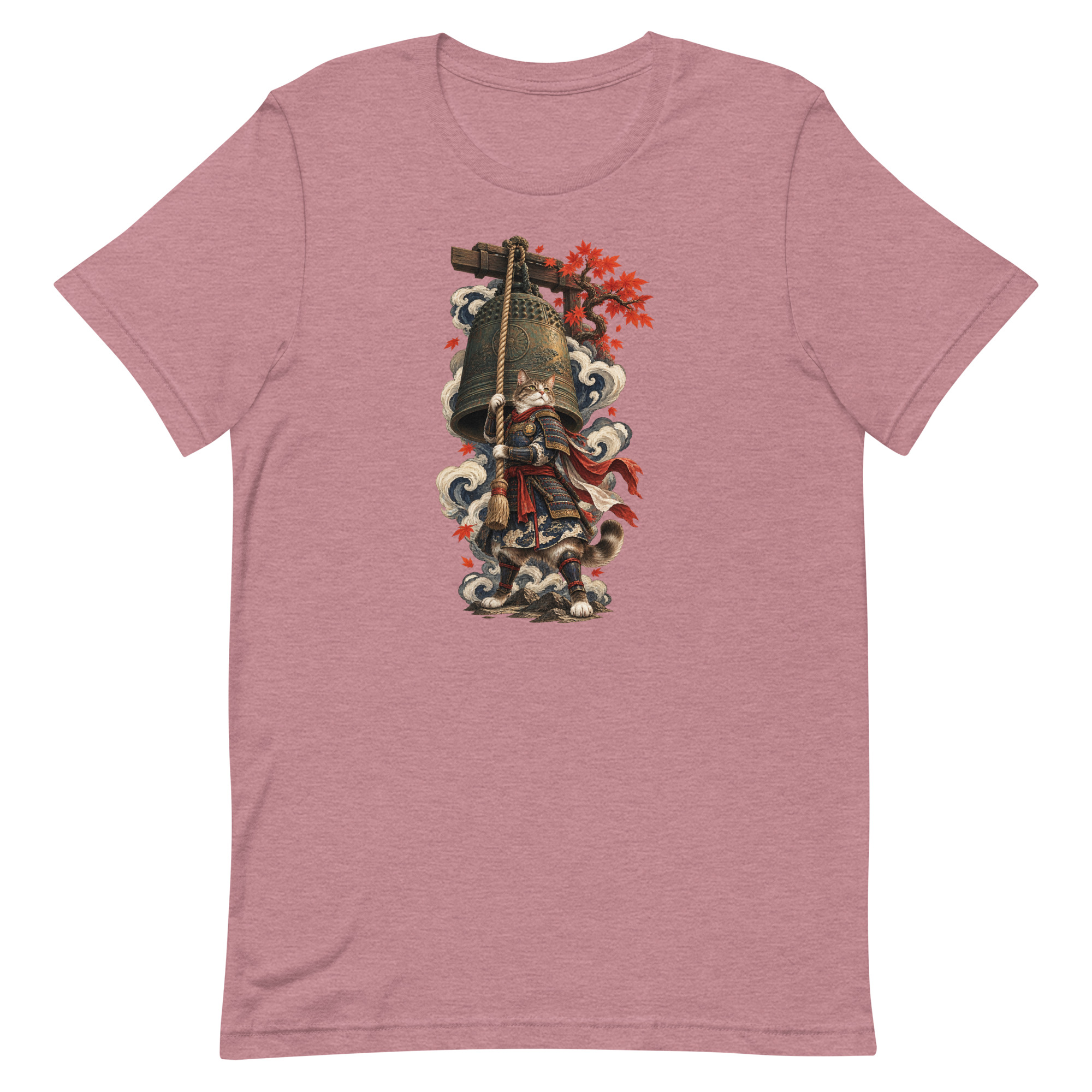 Samurai Cat Temple Bell Guardian Japanese Art, Japanese Art Tee, Mythology Gift - Image 29