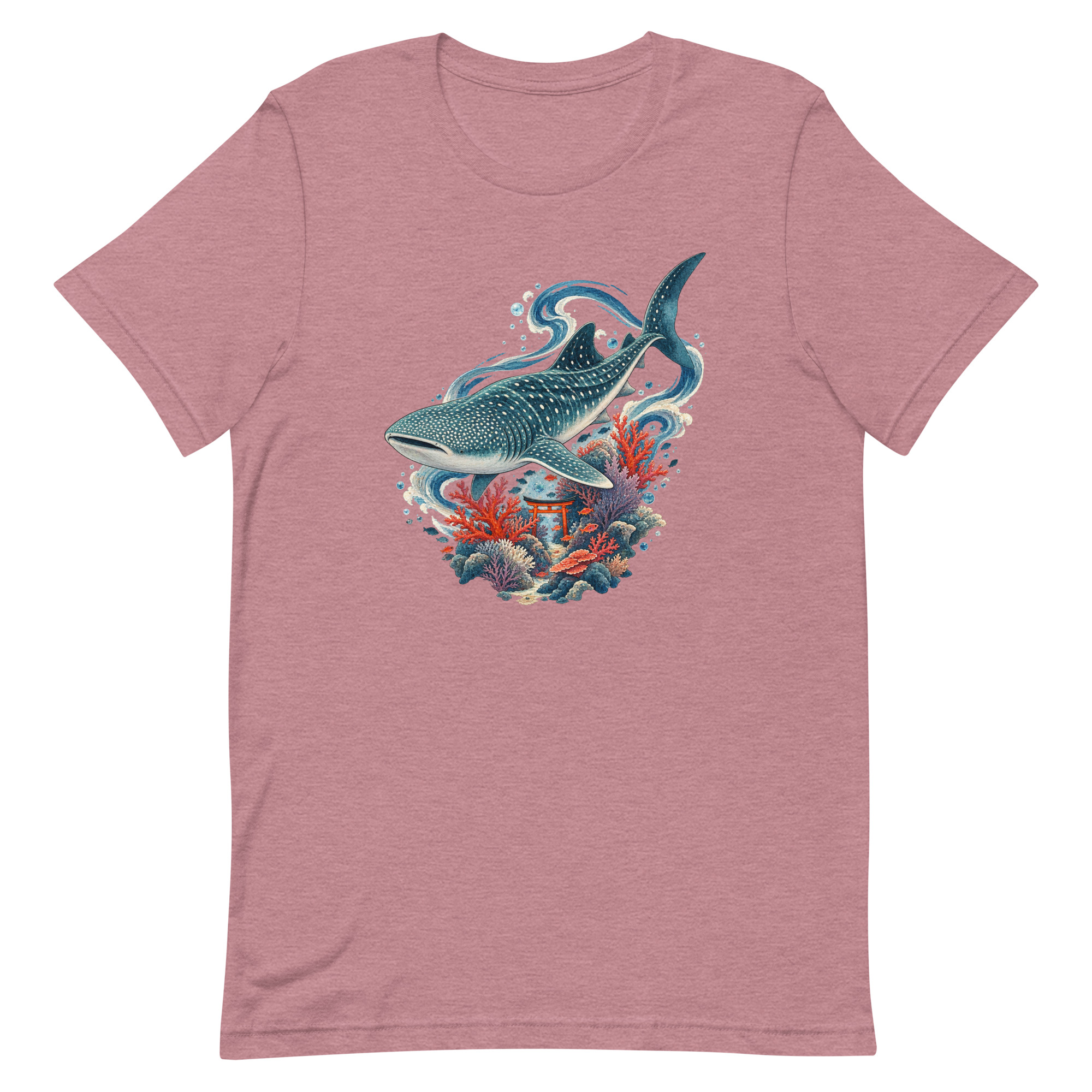Whale Shark Torii Coral Garden Japanese Art, Japanese Art Tee, Mythology Gift - Image 29
