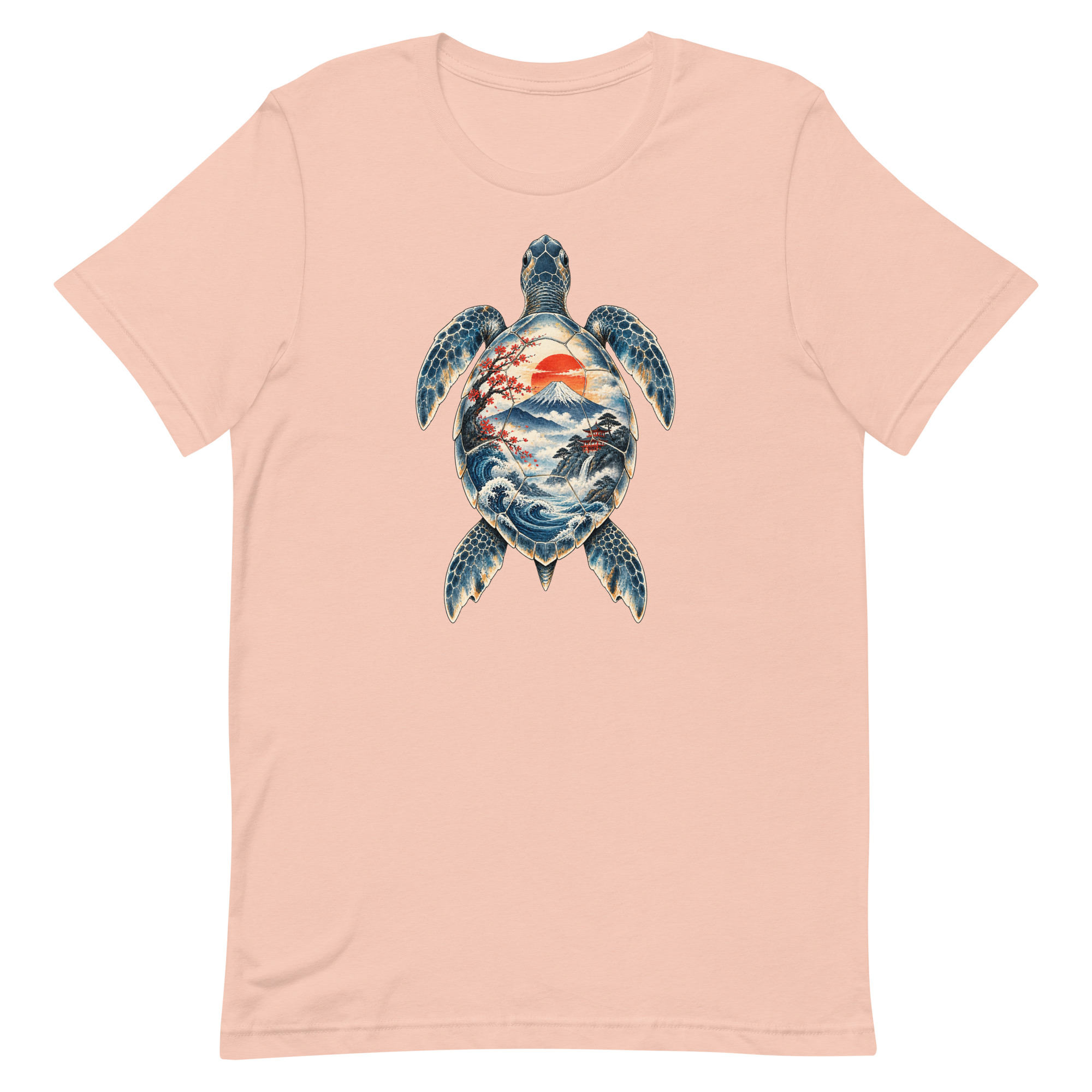 Sea Turtle Mount Fuji Sunrise Japanese Art, Japanese Art Tee, Mythology Gift - Image 30