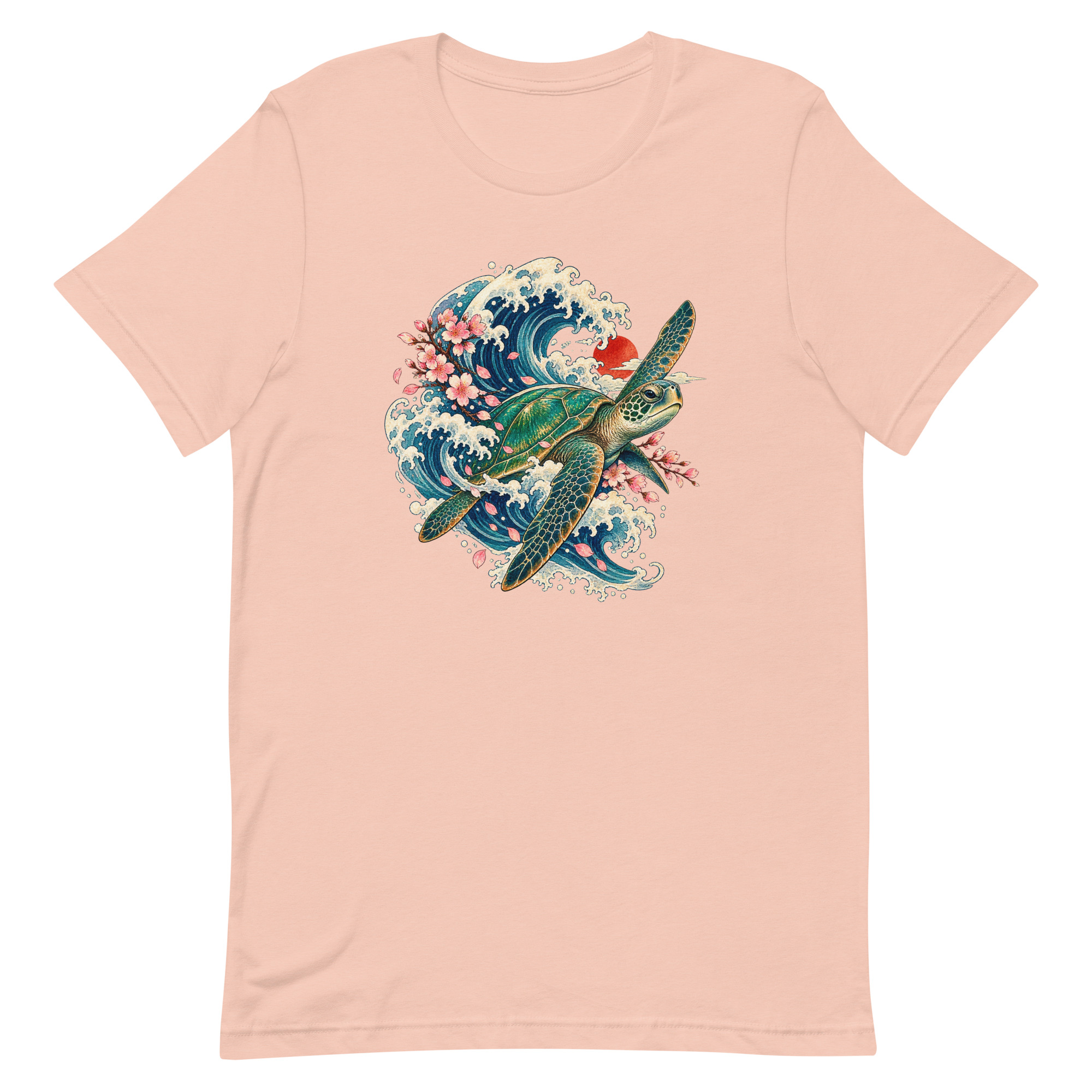 Sea Turtle Great Wave Sakura Japanese Art, Japanese Art Tee, Mythology Gift - Image 30