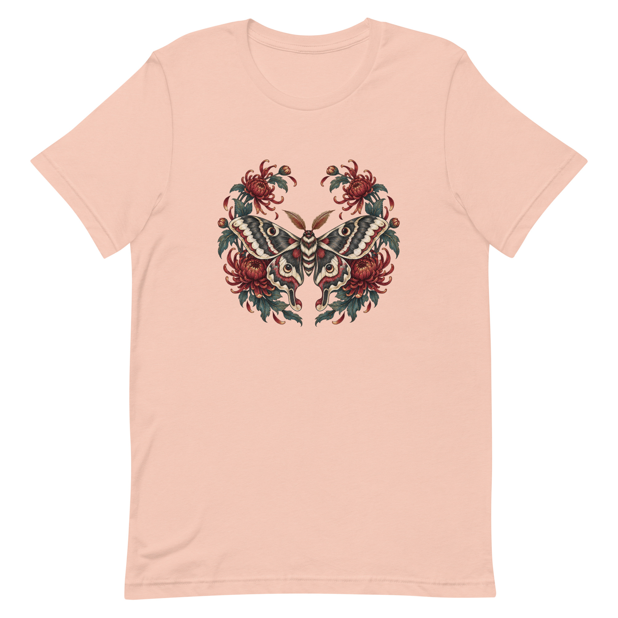 Japanese Moth Chrysanthemum Enso Ink Art, Japanese Art Tee, Mythology Gift - Image 30