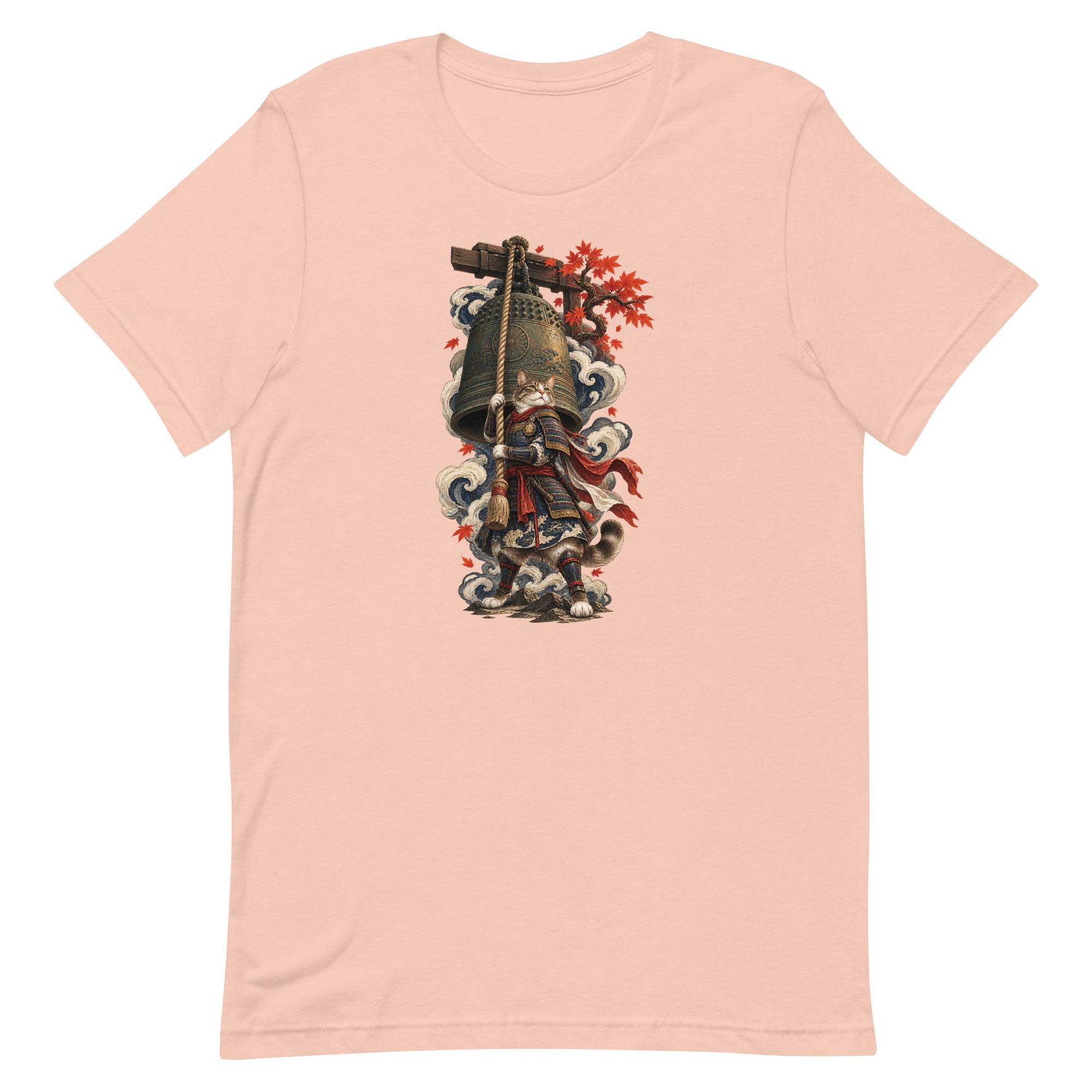 Samurai Cat Temple Bell Guardian Japanese Art, Japanese Art Tee, Mythology Gift - Image 30