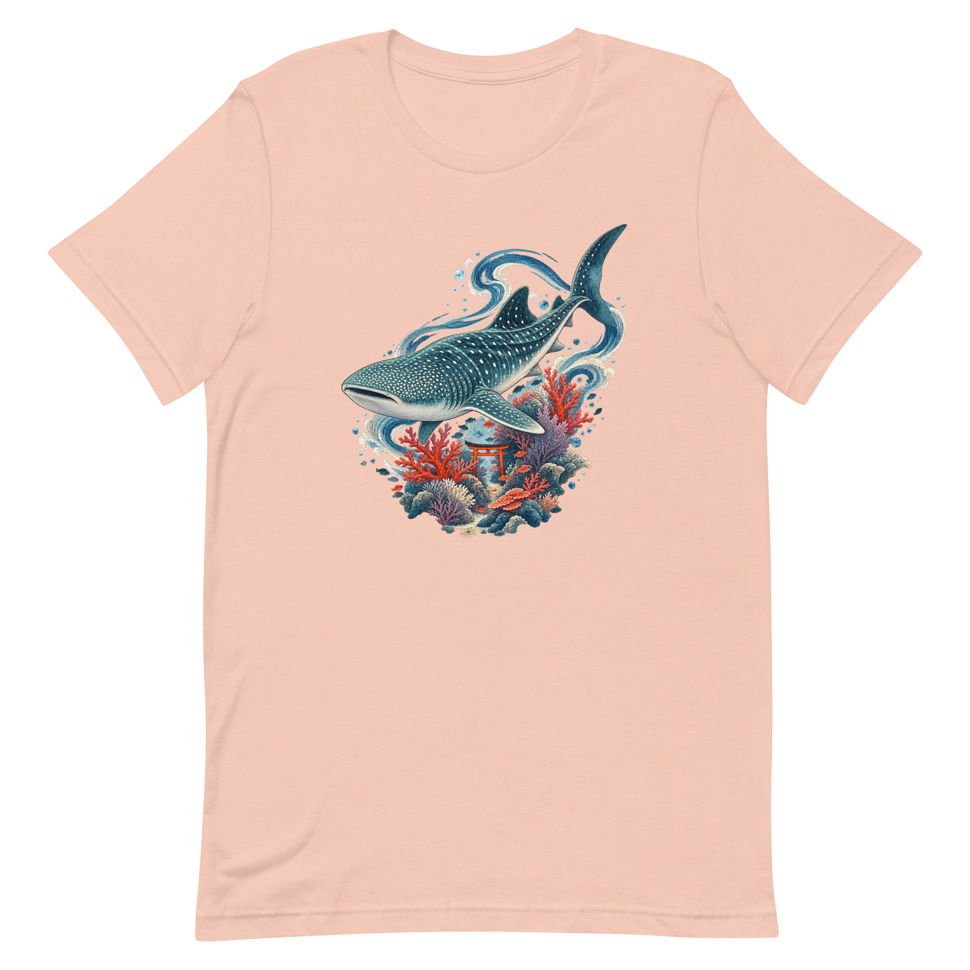Whale Shark Torii Coral Garden Japanese Art, Japanese Art Tee, Mythology Gift - Image 30