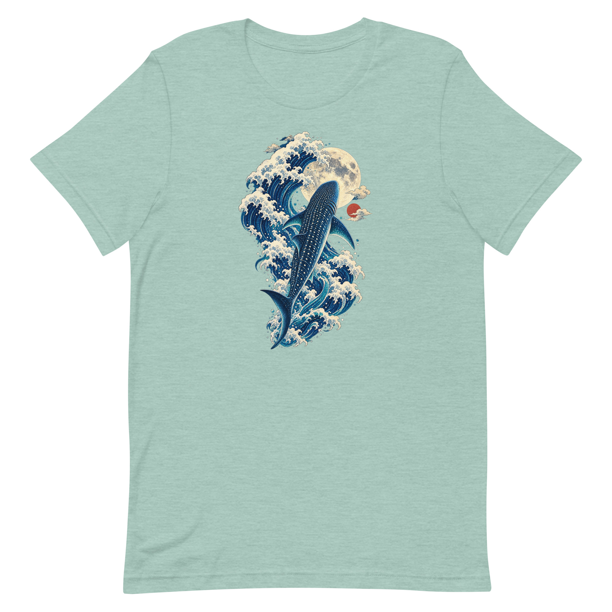 Whale Shark Great Wave Moon Japanese Art, Japanese Art Tee, Mythology Gift - Image 29