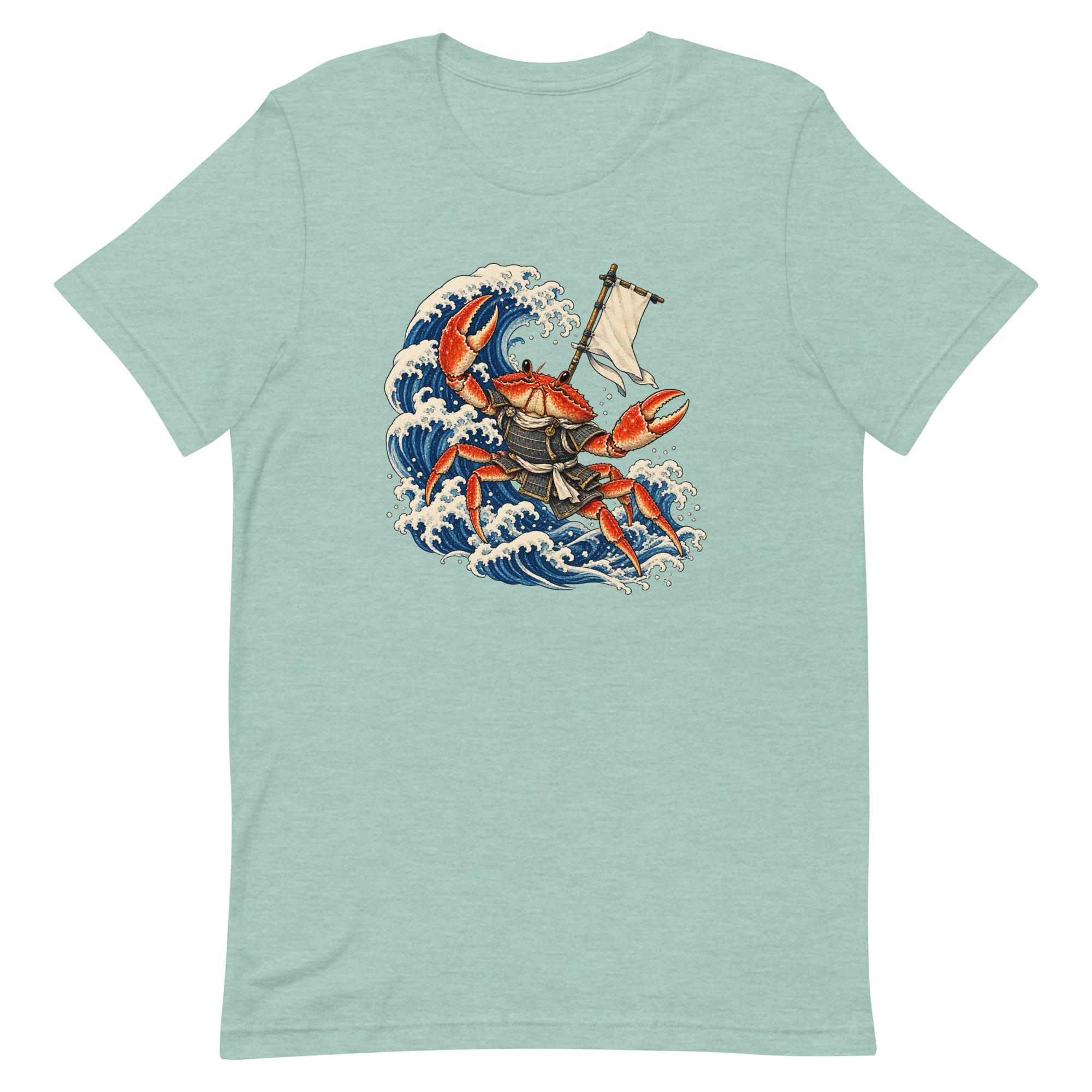 Samurai Crab Great Wave Japanese Warrior Art, Japanese Art Tee, Mythology Gift - Image 31