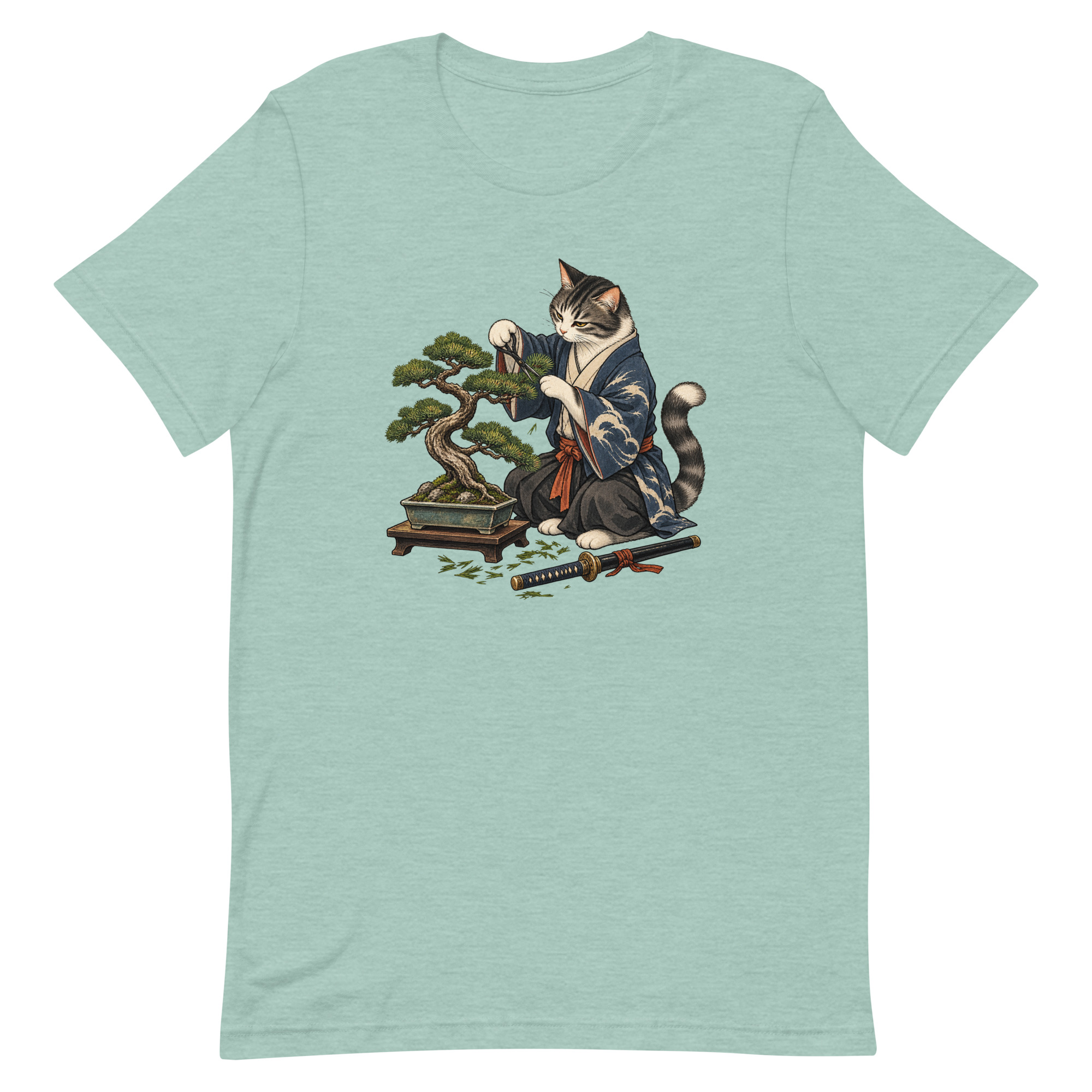 Samurai Cat Bonsai Dojo Japanese Art, Japanese Art Tee, Mythology Gift - Image 31