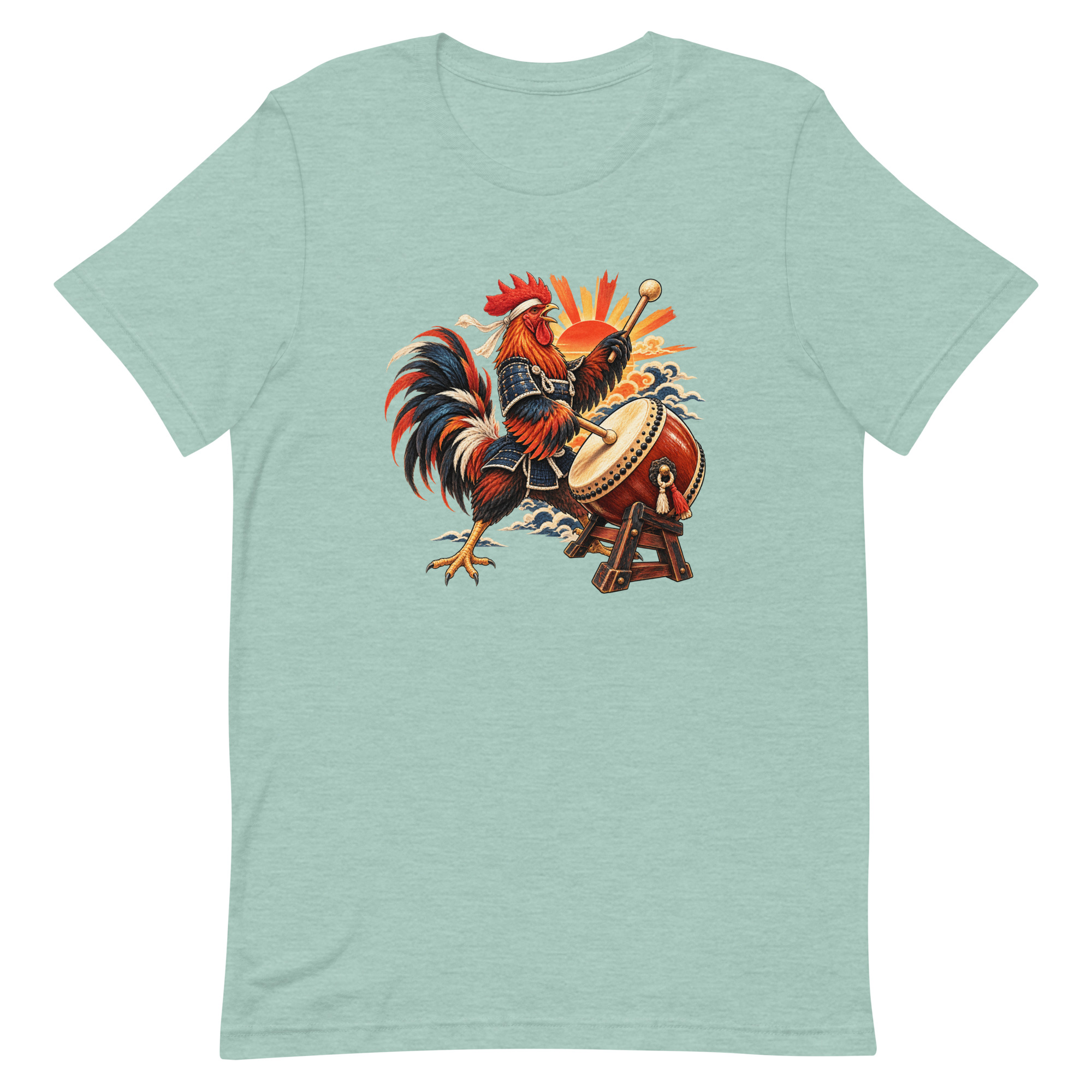 Rooster Samurai Taiko Drum Japanese Art, Japanese Art Tee, Mythology Gift - Image 31