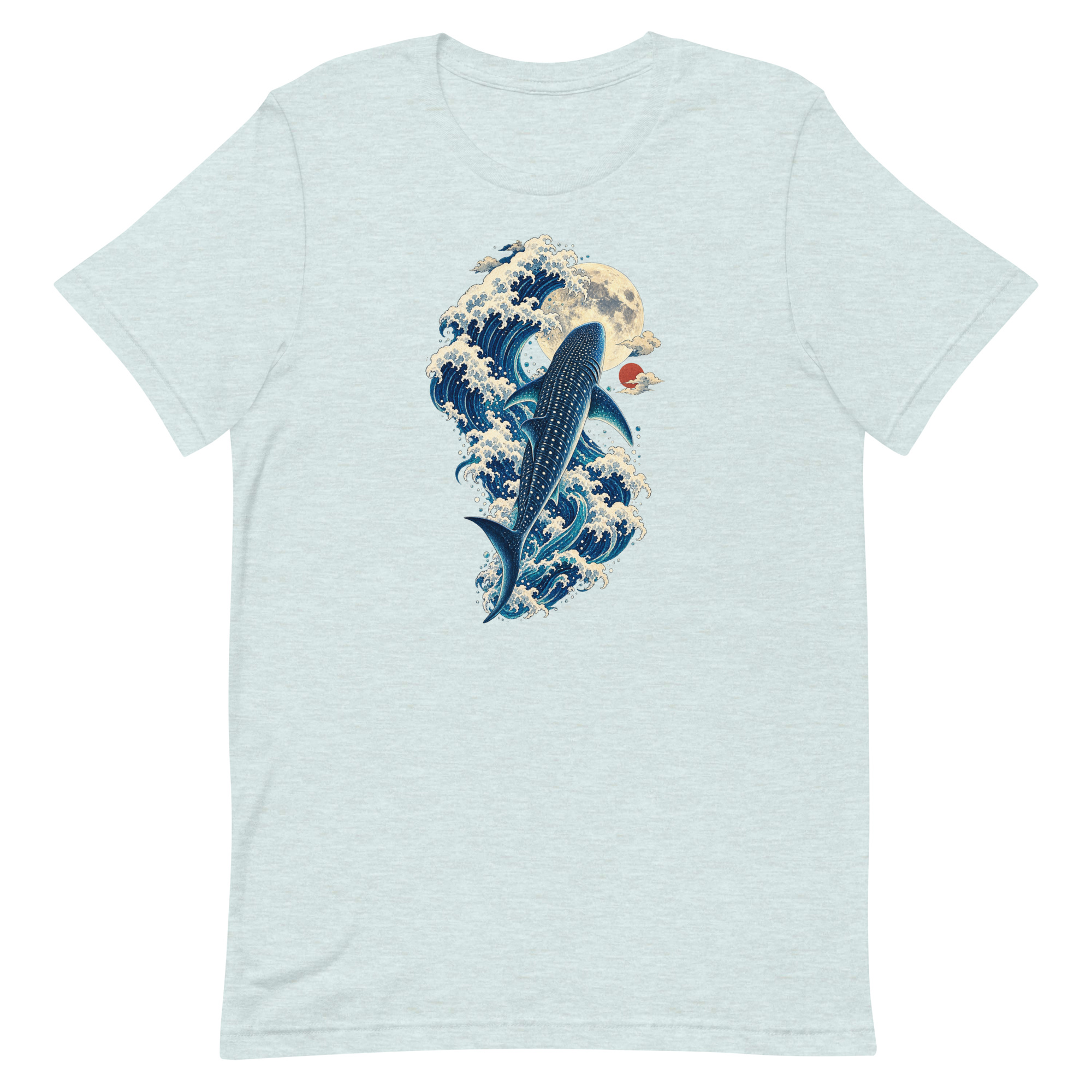 Whale Shark Great Wave Moon Japanese Art, Japanese Art Tee, Mythology Gift - Image 30